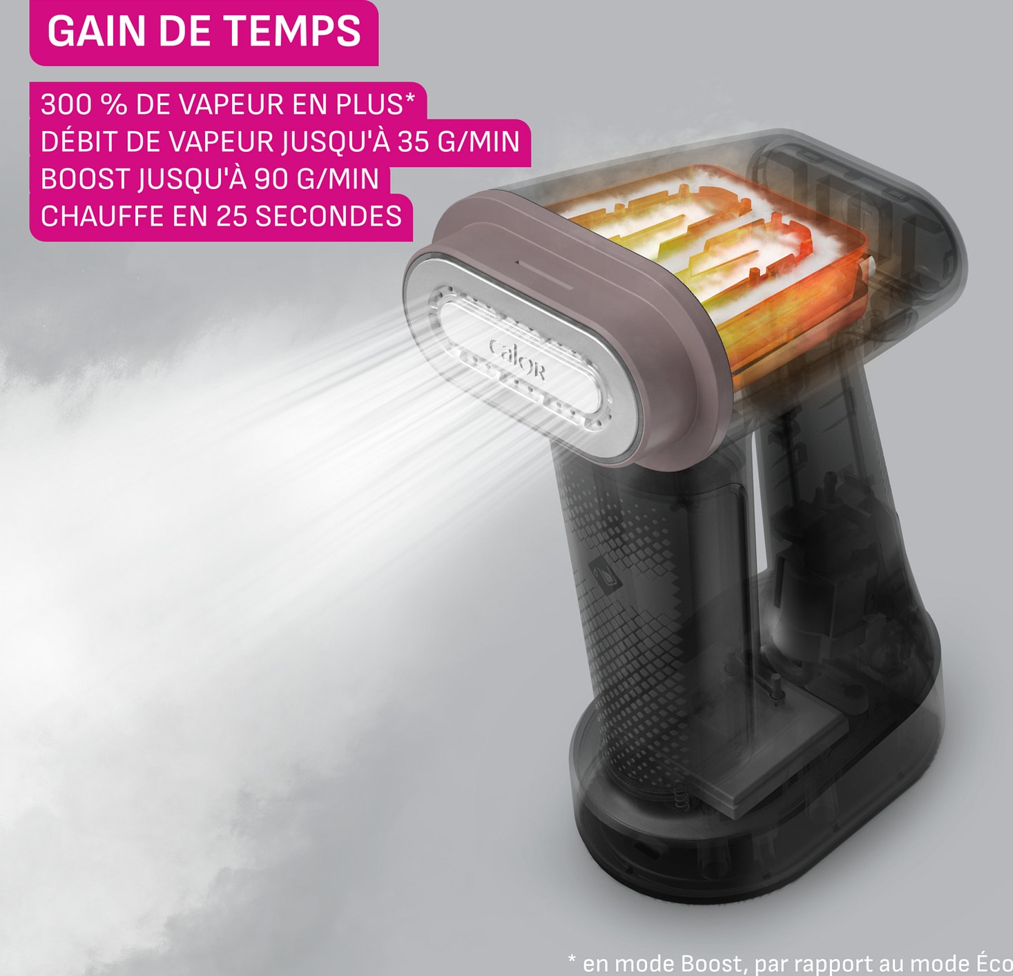 Défroisseur vapeur CALOR 1800W 35g/min - DT8765C0