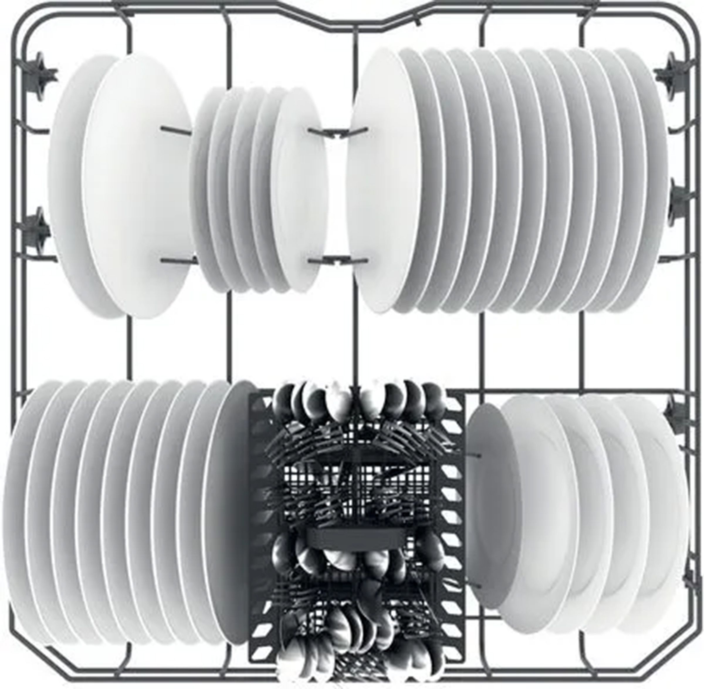 Lave vaisselle tout integrable 60 cm INDESIT Moteur Inverter 14 couverts 46dB Blanc - I3IFD536