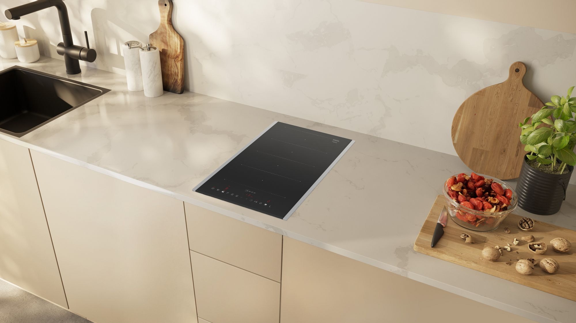 Domino induction NEFF 3 foyers, 30cm, Noir - T63TDX1L0 Domino induction NEFF 3 foyers, 30cm, Noir - T63TDX1L0