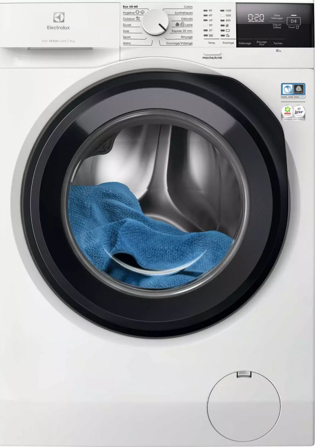 Lave linge Frontal ELECTROLUX 9kg 1400trs/min Blanc EW6FI4943FA