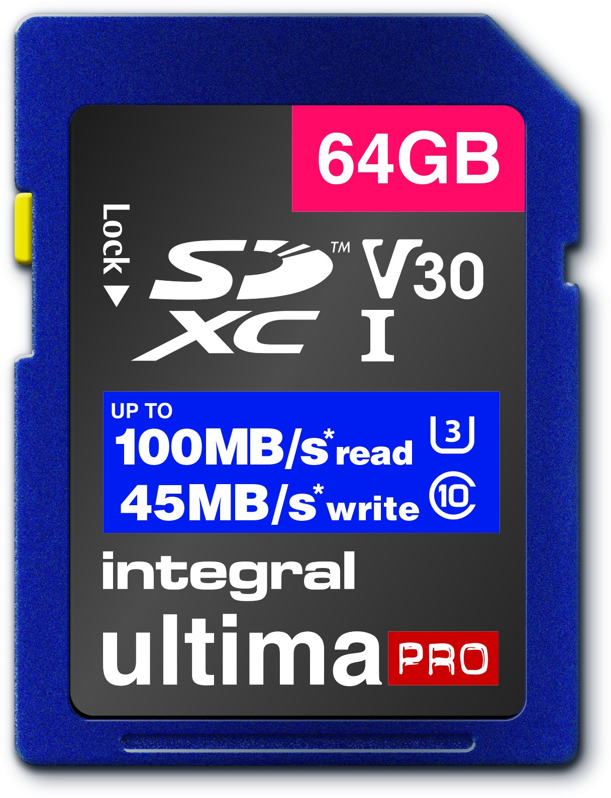 INTEGRAL Carte mémoire 64 Go  - INSDX64G-100V30