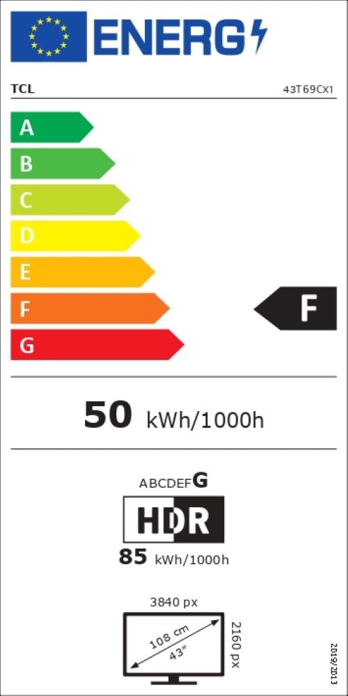 TV QLED 4K 108 cm TCL - 43T69C TV QLED 4K 108 cm TCL - 43T69C