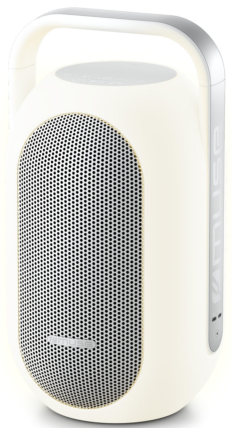 Enceinte bluetooth MUSE Lumière multicolore IPX4 10h Blanc ML-625BT