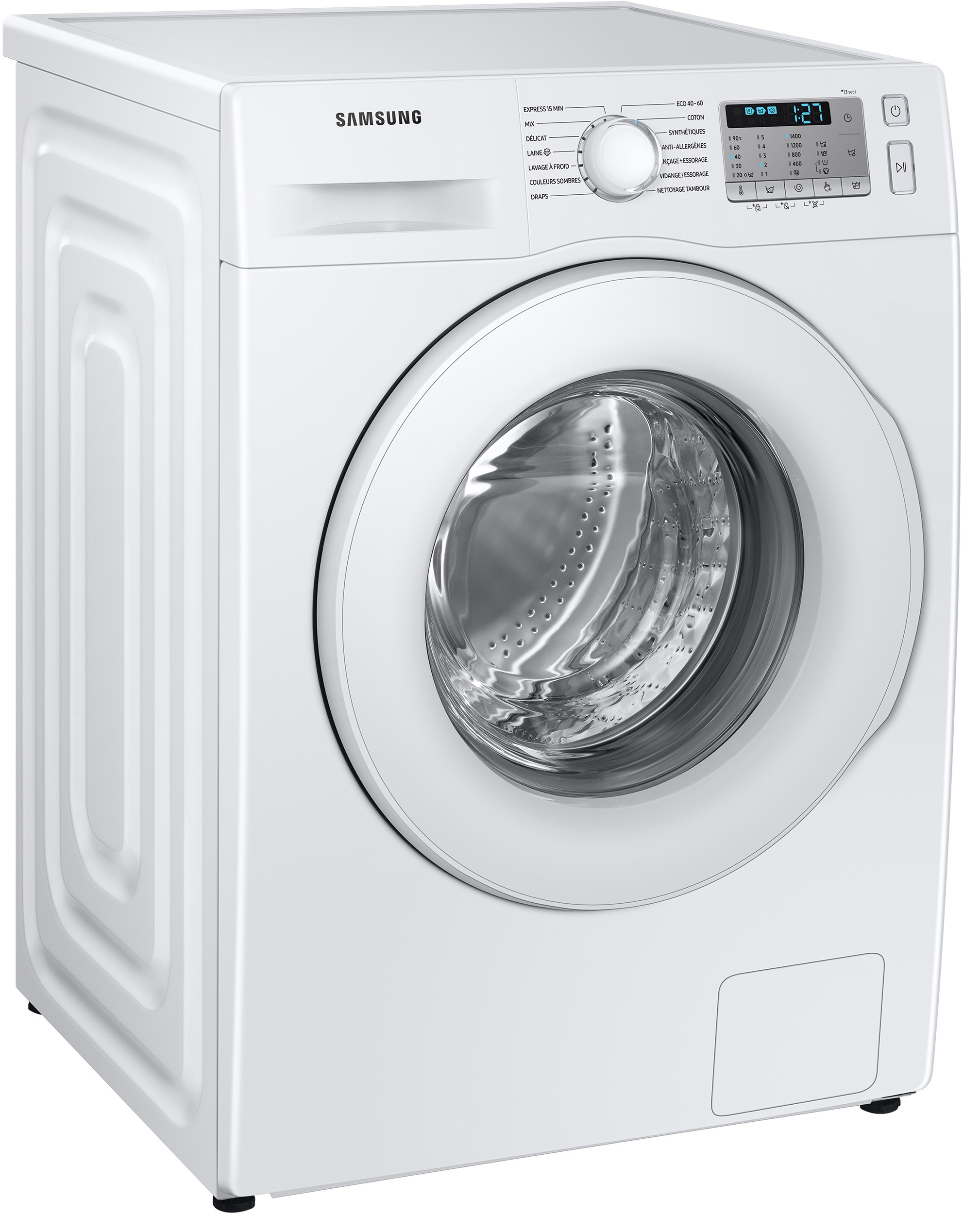 Lave linge Frontal SAMSUNG ecobubble 8kg Blanc - WW80TA046THEF