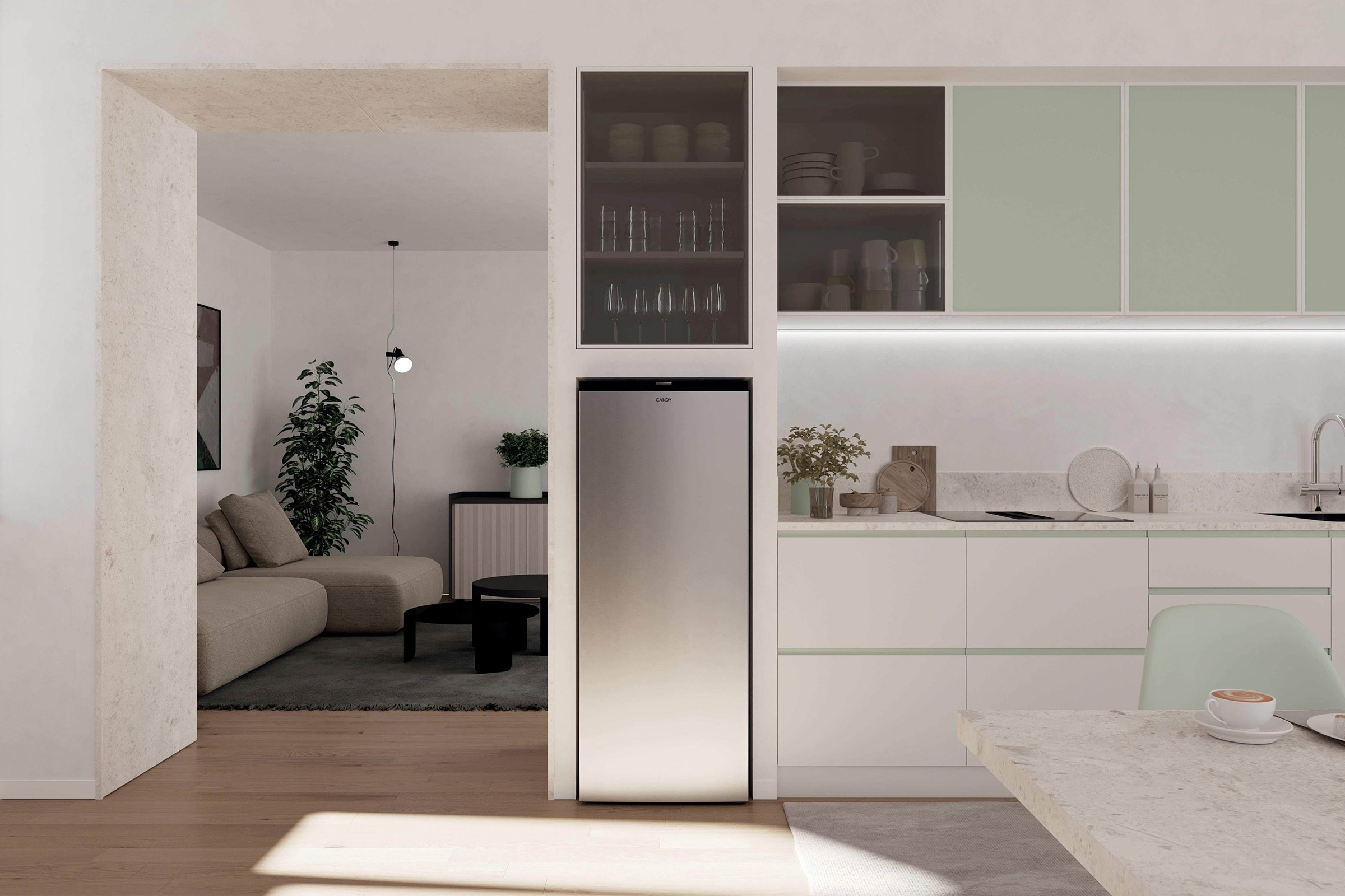 Congélateur armoire CANDY - CNUQ2L513EX Congélateur armoire CANDY - CNUQ2L513EX