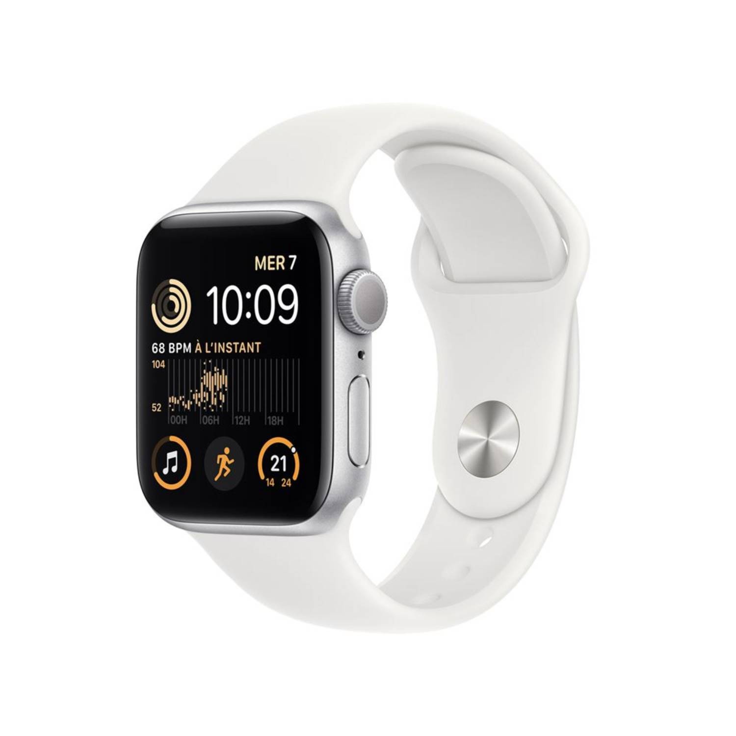 APPLE Montre connectée Apple Watch SE GPS 40 mm Aluminium   WATCHSE-MNJV3NF-2022