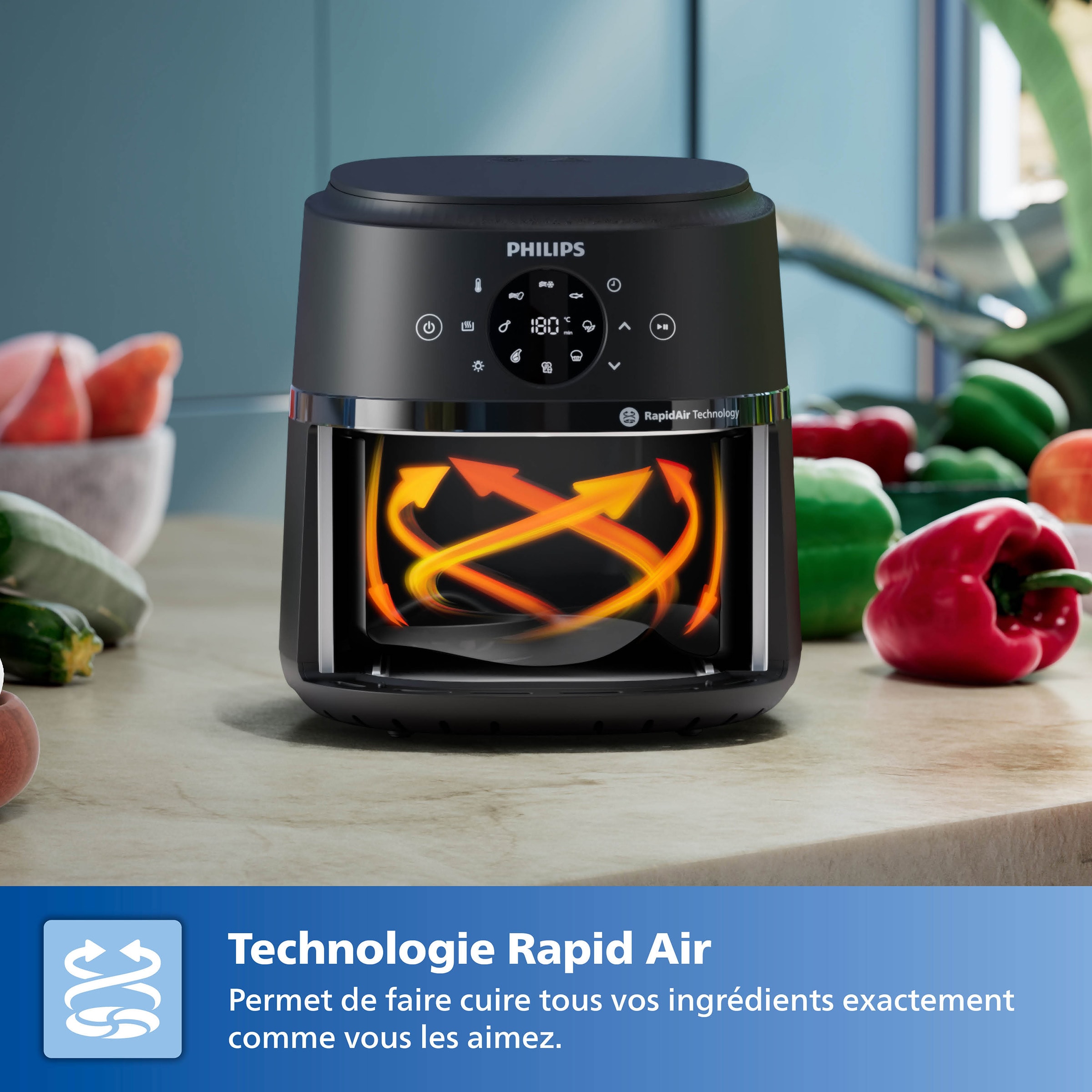 Airfryer PHILIPS Air Fryer 1300W 3.2L  - NA211/00