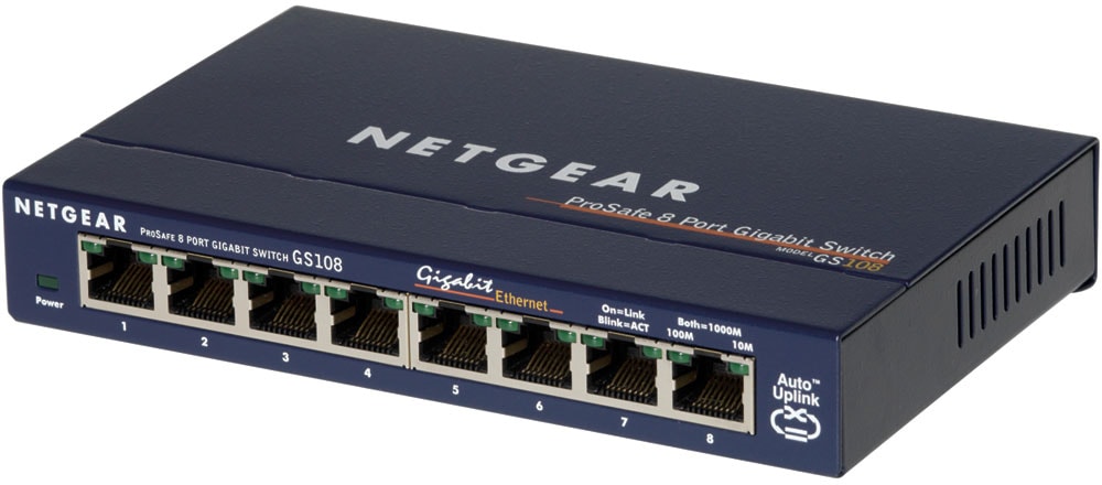 Switch NETGEAR 8 ports Gigabit GS108GE
