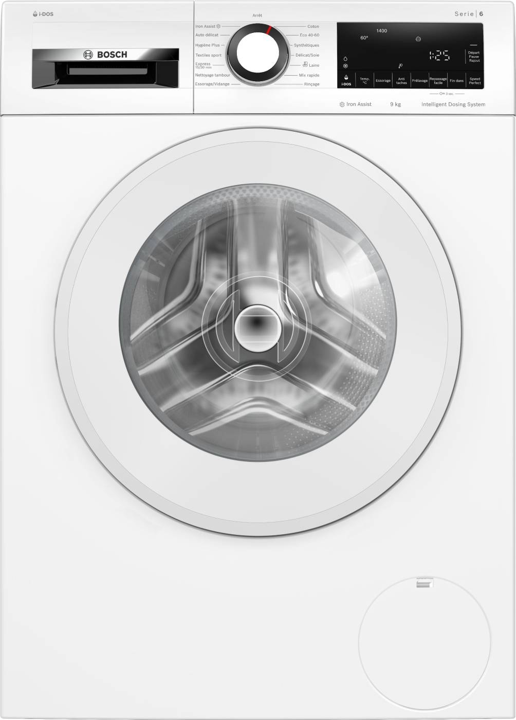 Lave linge Frontal BOSCH 1400 trs/mn, 9kg, Blanc WGG244F1FR