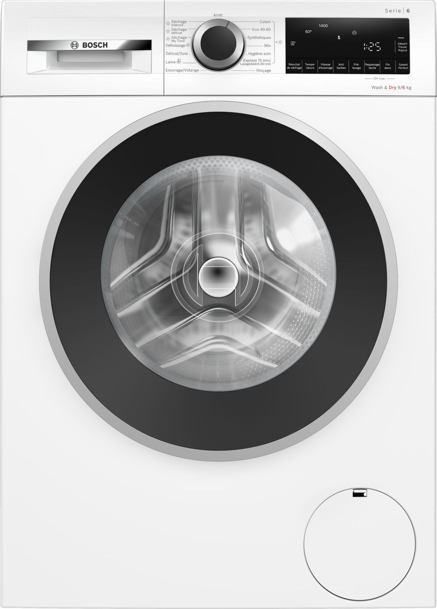 Lave linge sechant Frontal BOSCH 9kg/6kg 1400trs/min Blanc WNG24402FR
