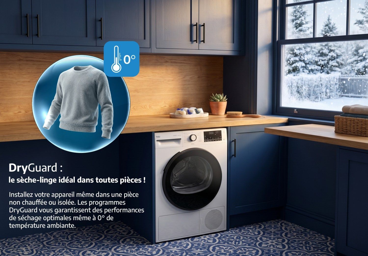 Sèche-linge pompe à chaleur BEKO  - D3H28C6BW