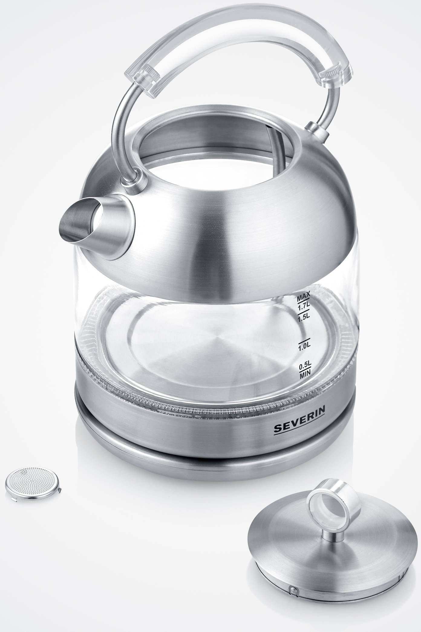 Bouilloire SEVERIN , 1.7L, 2400w, verre - WK3459