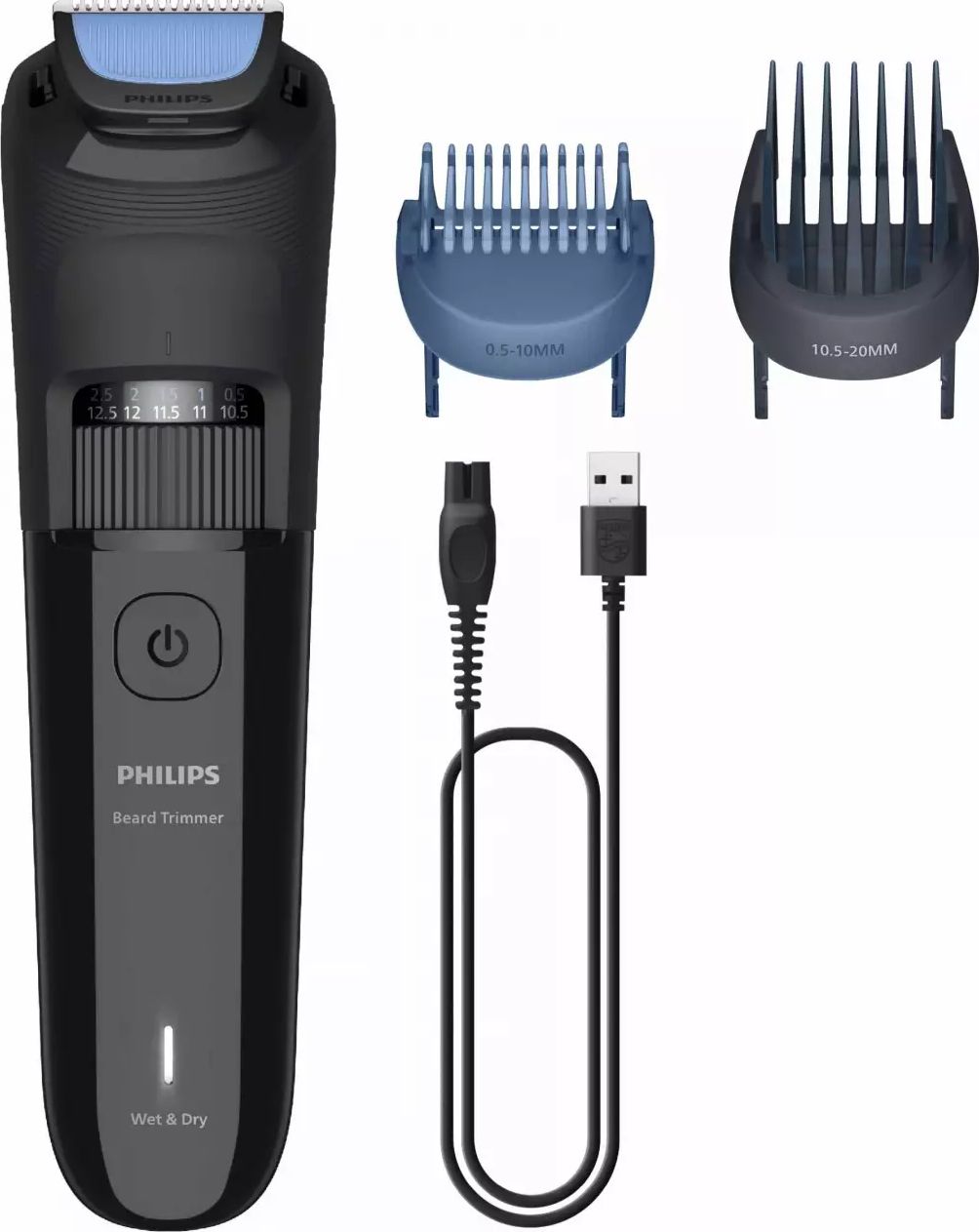 Tondeuse à barbe PHILIPS 70min Sans fil 3 accessoires - BT3620/15
