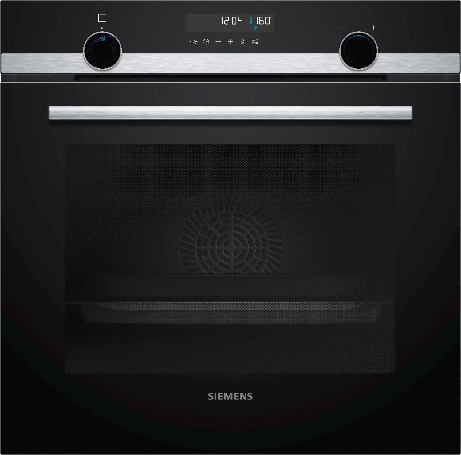 SIEMENS Four encastrable pyrolyse iQ500 Air Pulsé 3D 71L Noir HB578GBS0 SIEMENS Four encastrable pyrolyse iQ500 Air Pulsé 3D 71L Noir HB578GBS0