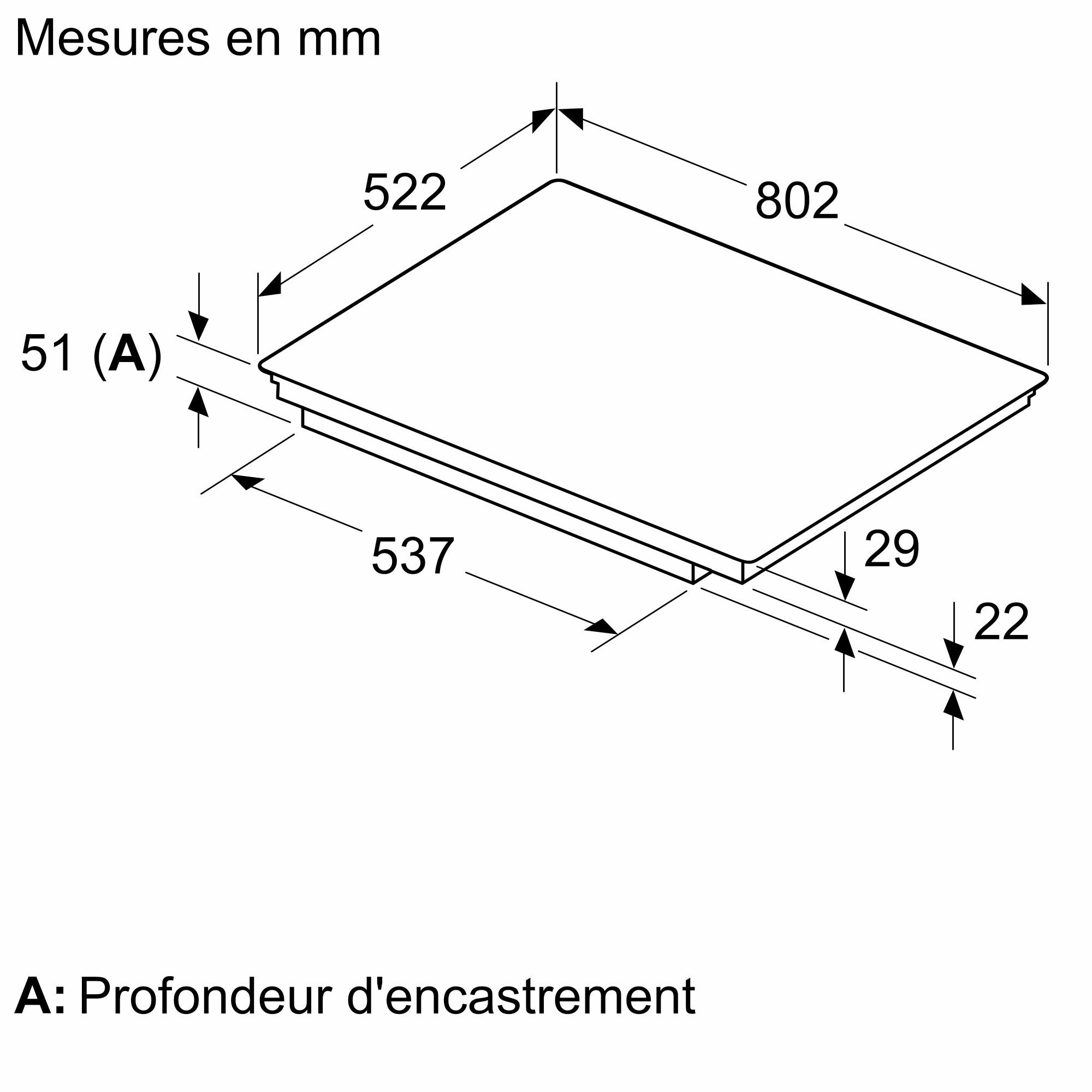 Plaque induction BOSCH Série 6 4 Foyers 80cm 7400W Noir - PVS831HC1E Plaque induction BOSCH Série 6 4 Foyers 80cm 7400W Noir - PVS831HC1E
