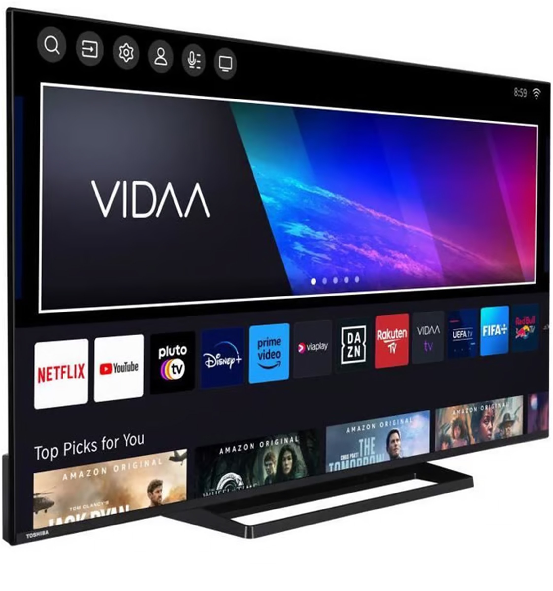 TV QLED 4K 139 cm TOSHIBA  - 55QV3363DG