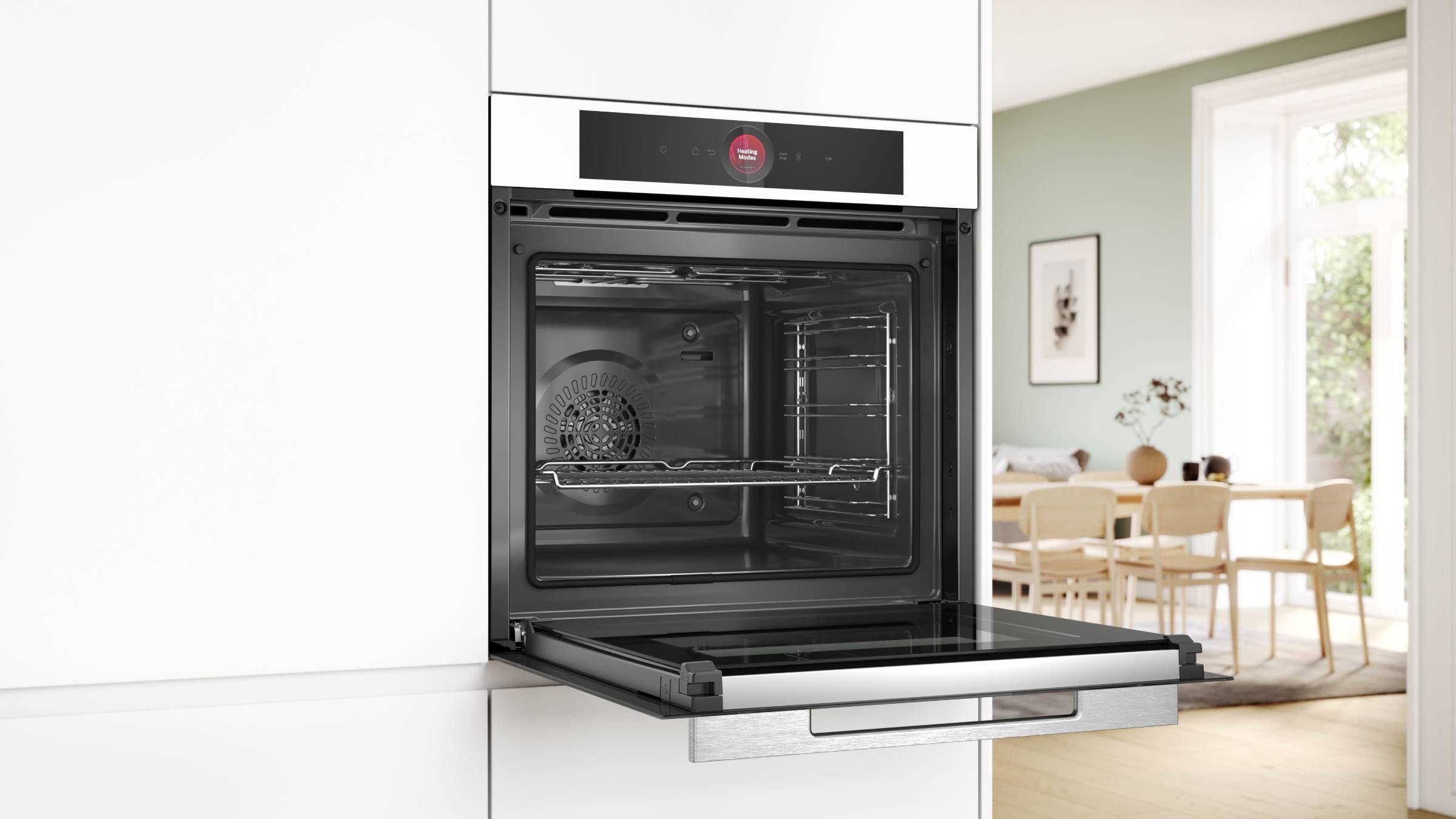 Four encastrable pyrolyse BOSCH Chaleur tournante Connecté 71L Blanc - HBG7741W1