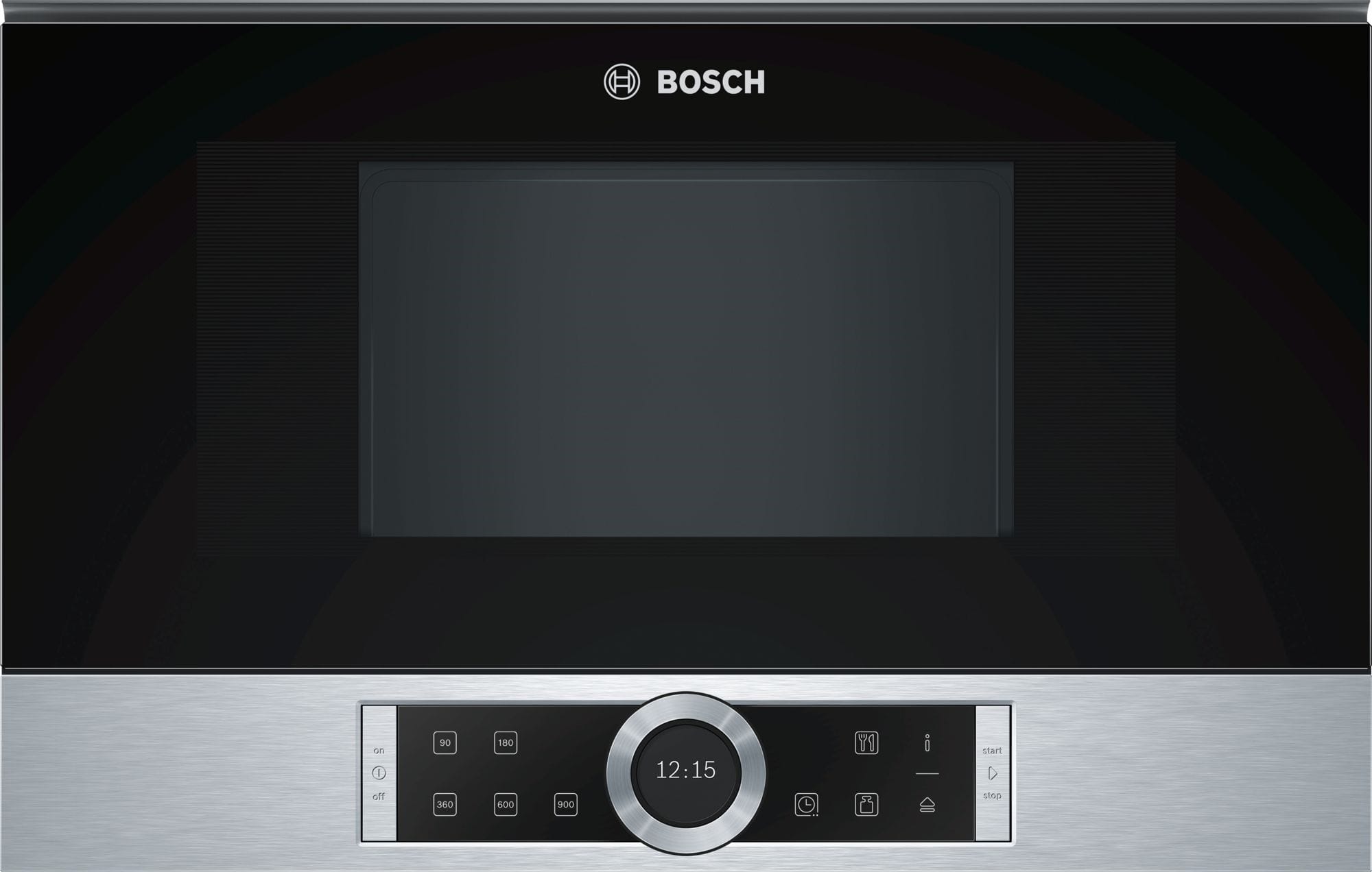 BOSCH Micro ondes Encastrable Serie 8 900W 21L Inox BFL634GS1 BOSCH Micro ondes Encastrable Serie 8 900W 21L Inox BFL634GS1