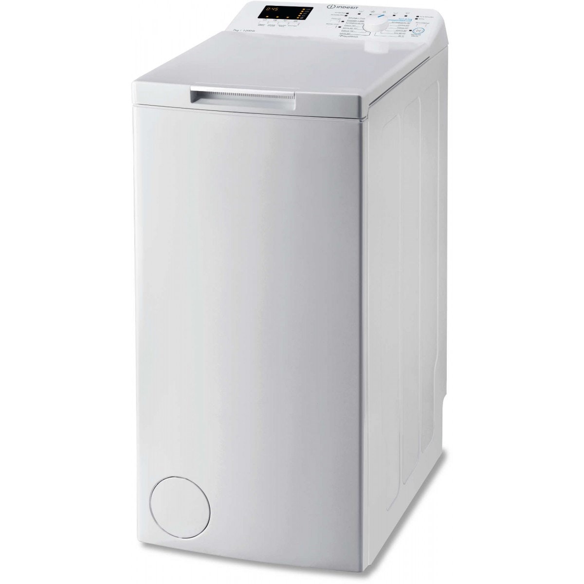 Lave linge Top INDESIT 7kg 1200trs/min Blanc BTWS72200FRN