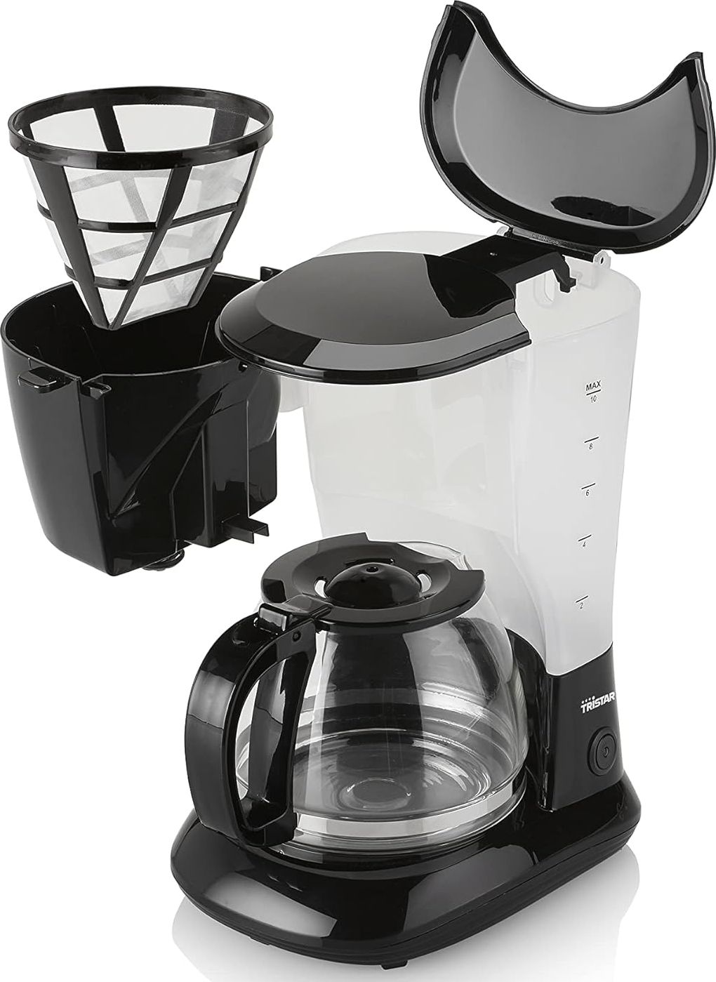 Cafetière TRISTAR Filtre permanent 1,25L 8-12 tasses Noir - CM1245