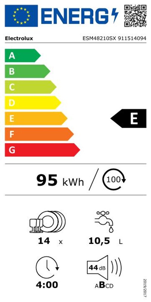 Lave vaisselle 60 cm ELECTROLUX - ESM48210SX Lave vaisselle 60 cm ELECTROLUX - ESM48210SX