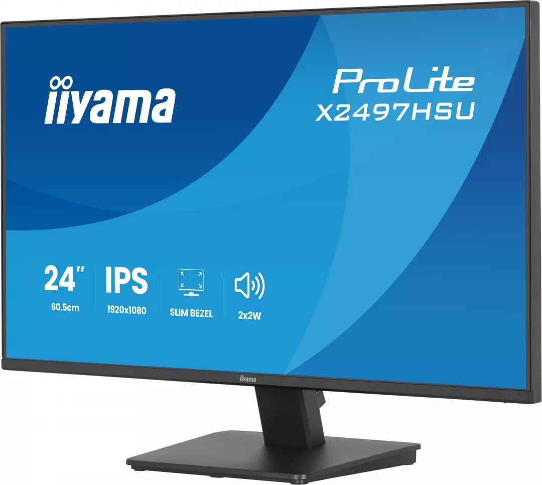 Ecran 24 pouces Full HD IIYAMA IPS Hub USB Noir - X2497HSU-B1