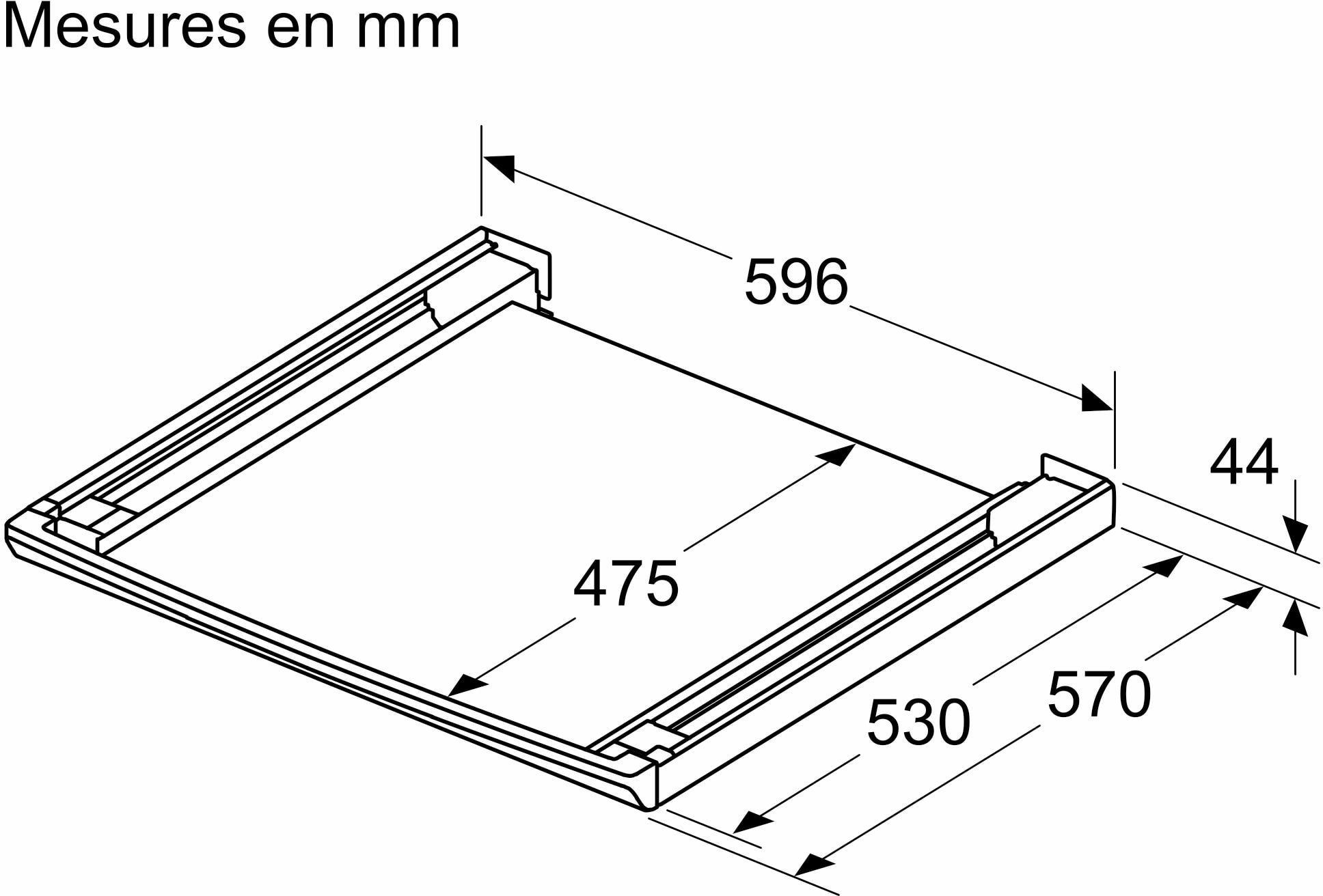 Kit de superposition BOSCH  - WTZ27500