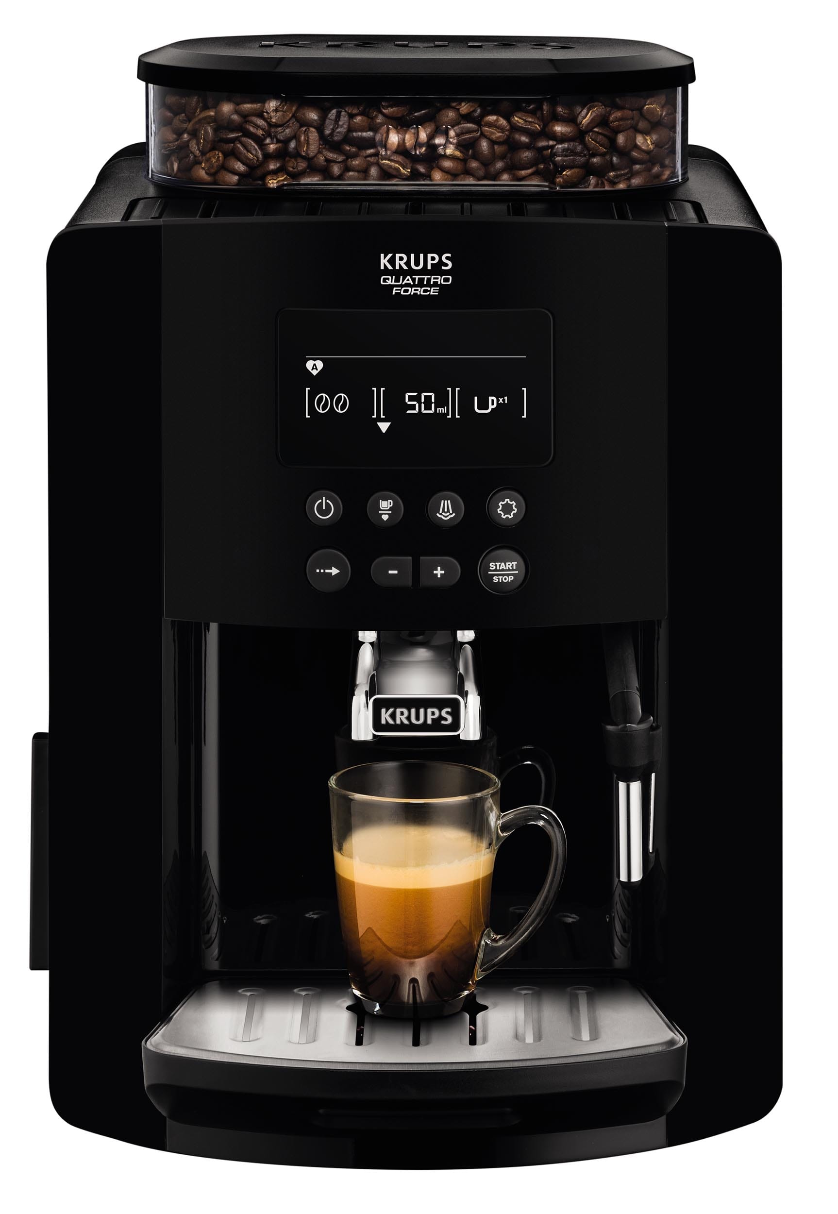 Robot expresso KRUPS Broyeur Arabica Noir - YY3074FD