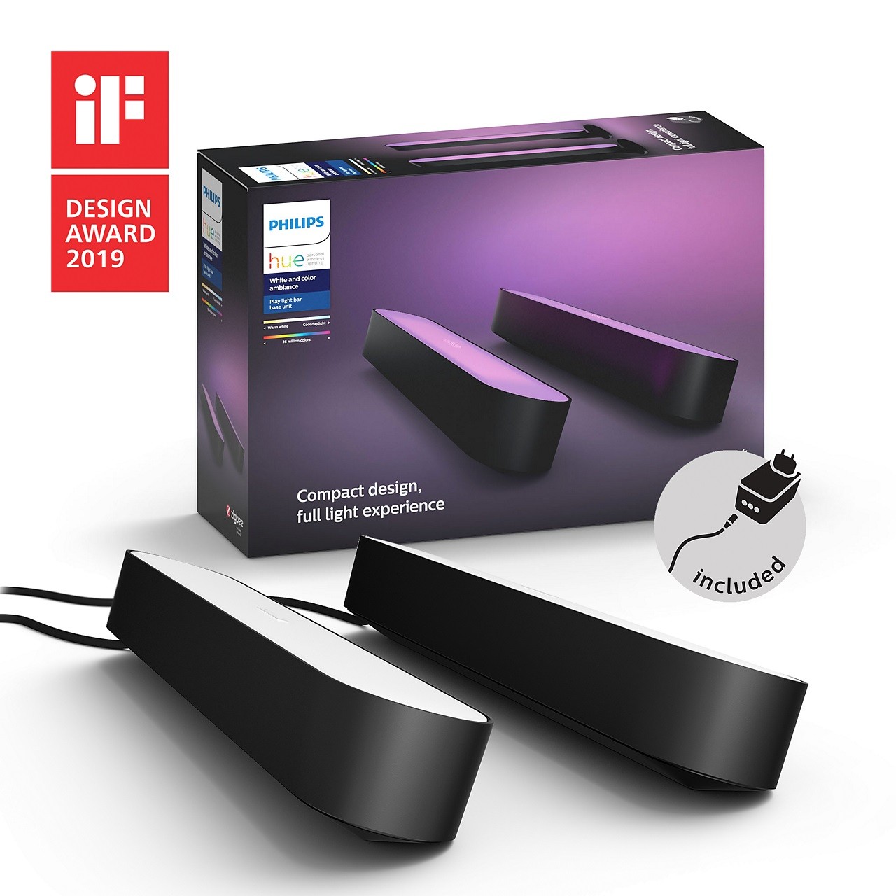 PHILIPS HUE Lumière d'ambiance HUE-PLAY-PACK