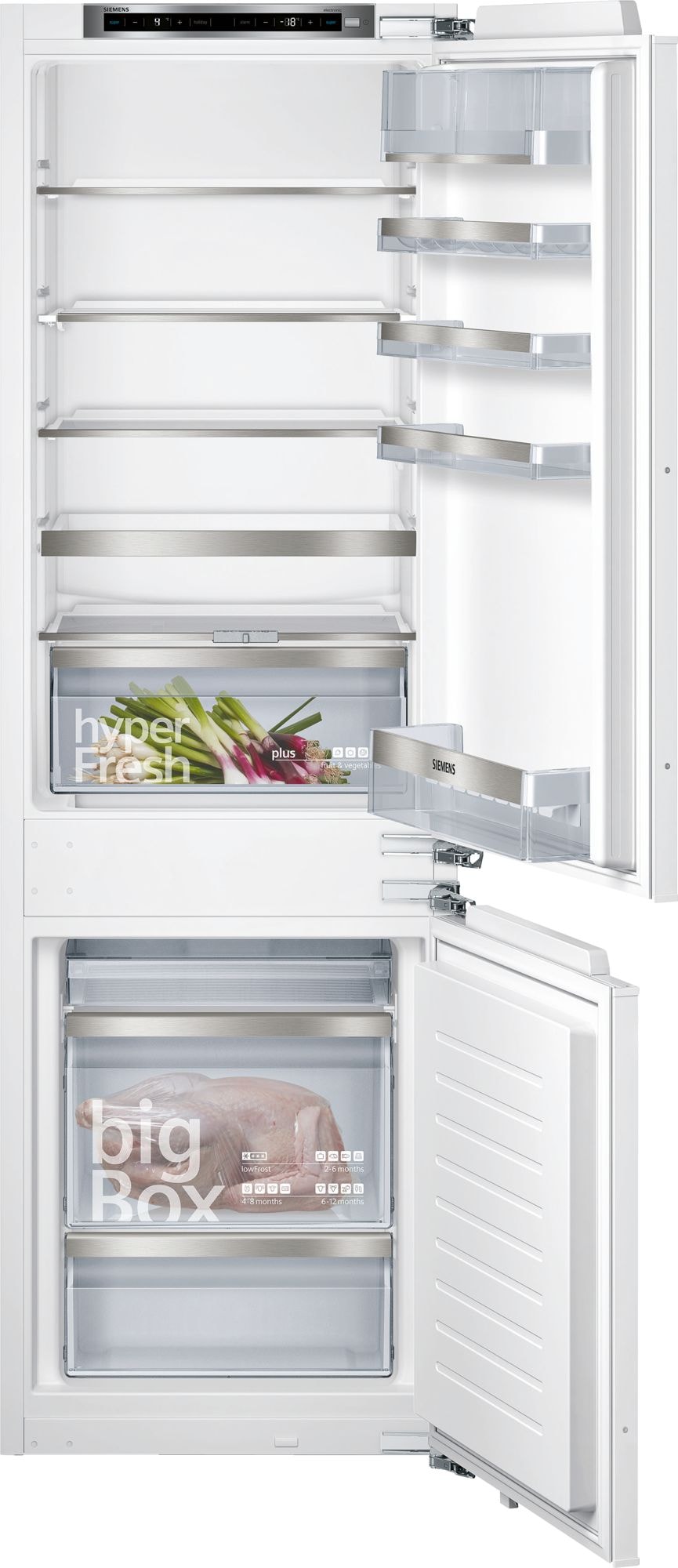 Réfrigérateur congélateur encastrable SIEMENS 265L Froid statique Blanc KI86SADE0