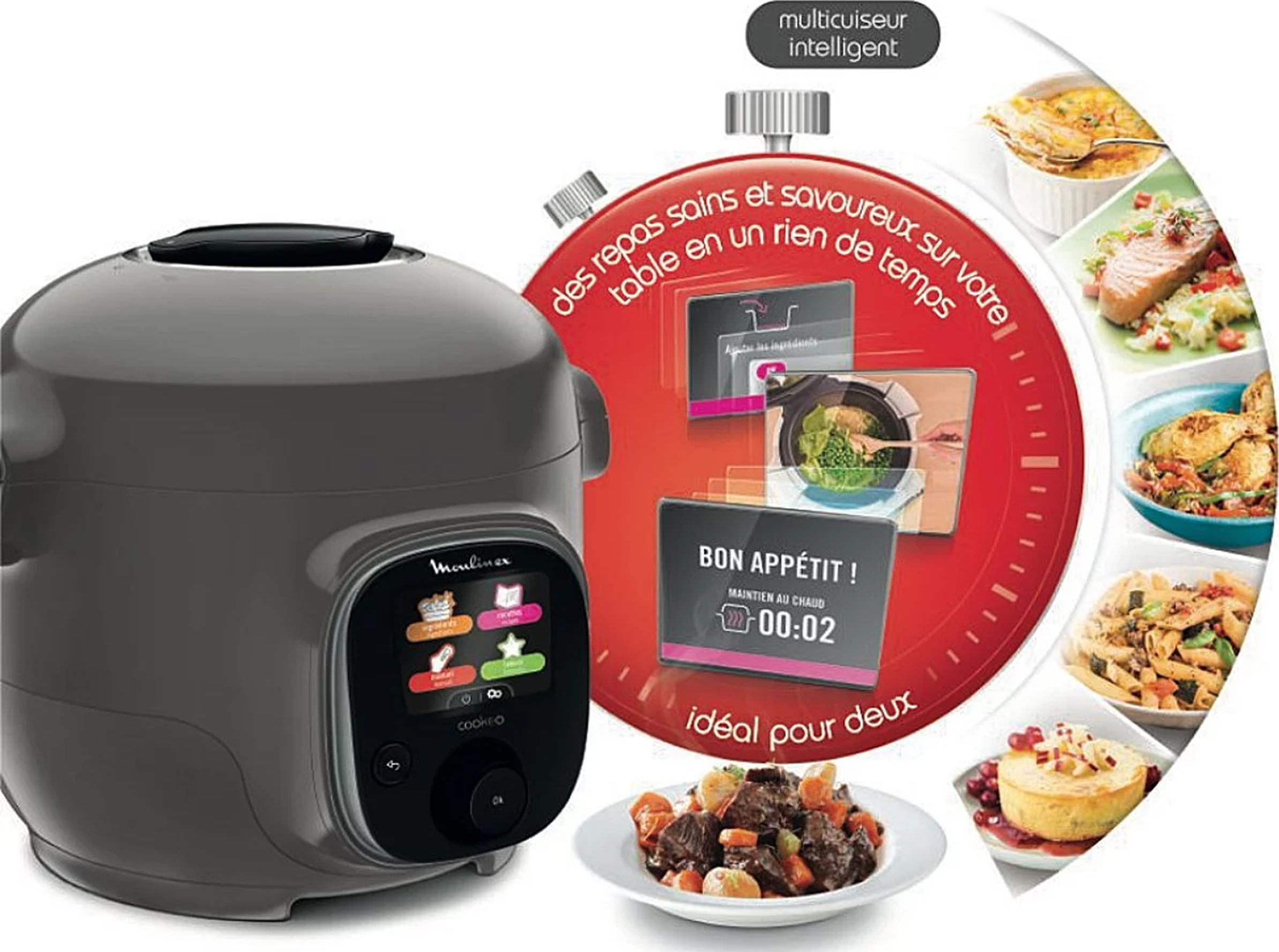 Robot cuiseur MOULINEX 3L Marron - CE880910