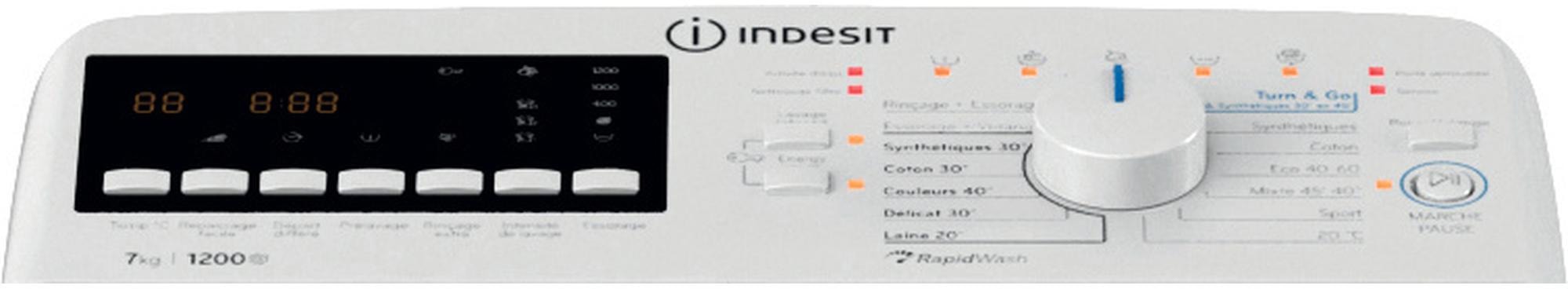 Lave linge Top INDESIT - BTW7251CFR Lave linge Top INDESIT - BTW7251CFR