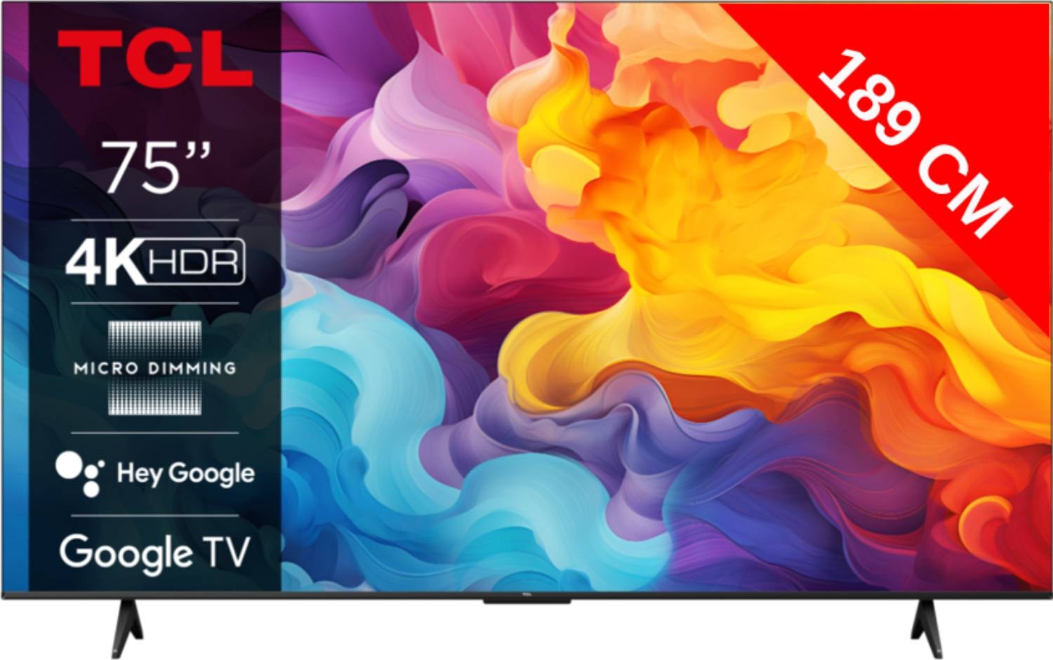 TV LED 4K 189 cm TCL 75" HDR Google TV Game Master 2.0 - 75V6B TV LED 4K 189 cm TCL 75" HDR Google TV Game Master 2.0 - 75V6B