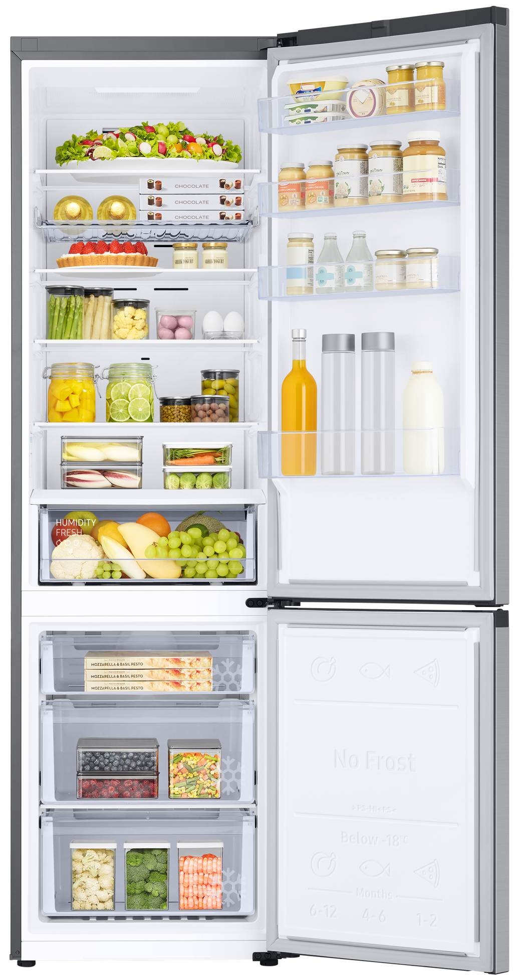 Réfrigérateur congélateur bas SAMSUNG No Frost Multi-Flow 390L Gris - RB38C602CSA Réfrigérateur congélateur bas SAMSUNG No Frost Multi-Flow 390L Gris - RB38C602CSA