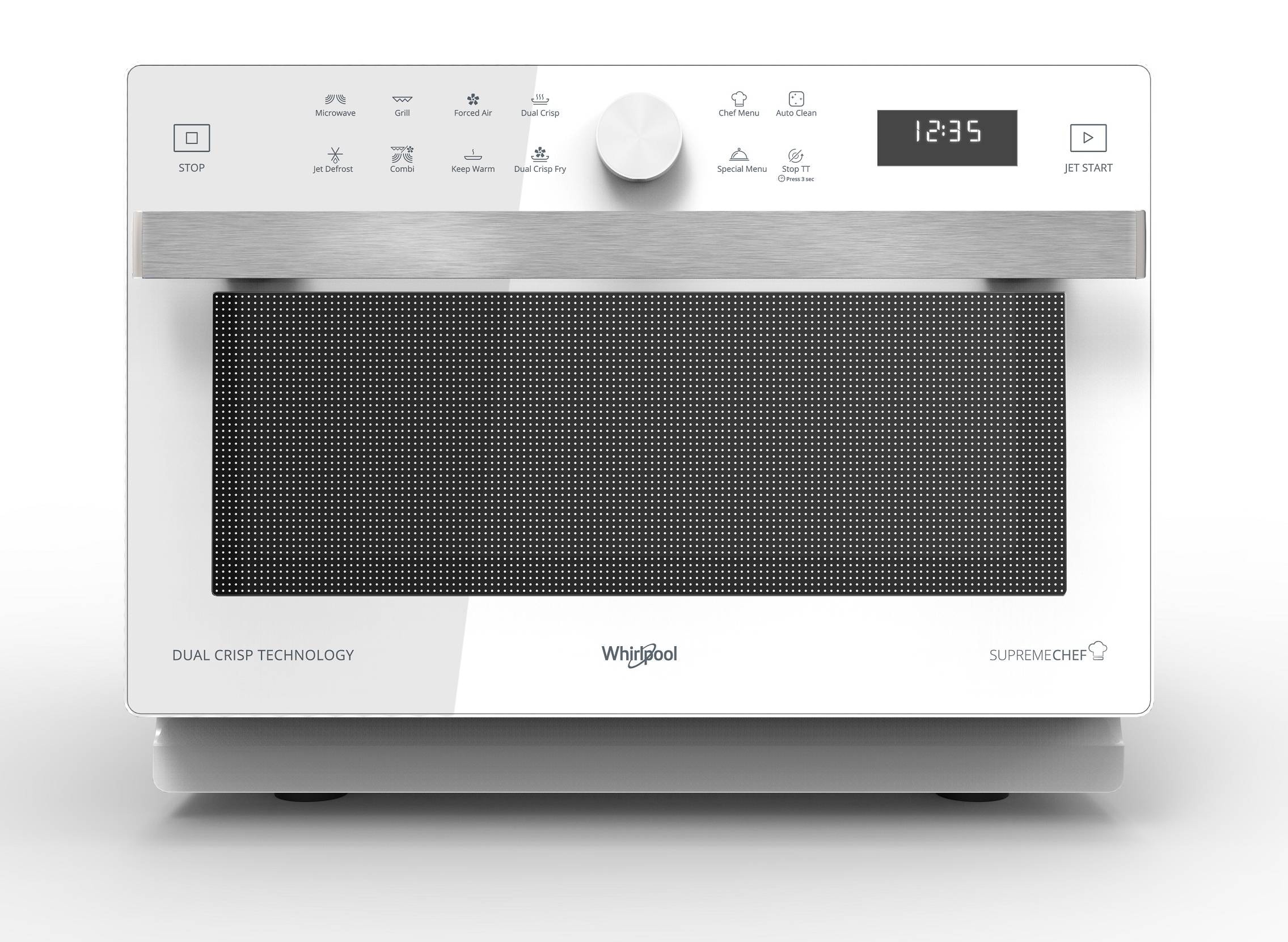 Micro ondes Combiné WHIRLPOOL 1200W 33L Blanc MWSC833W