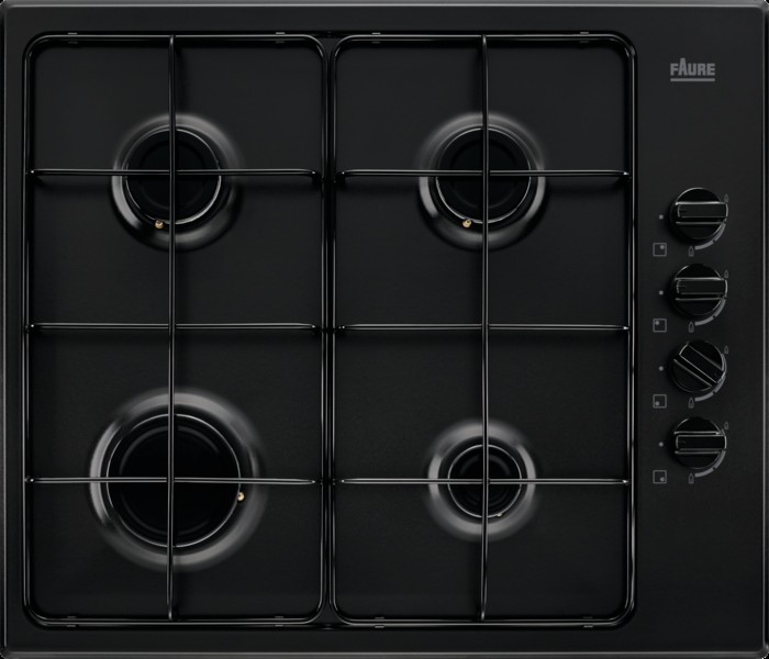 Plaque de cuisson mixte gaz et induction encastrable 60cm, 4 foyers -  Schneider SCTGI640S - noir   - Shopping et Courses en ligne,  livrés à domicile ou au bureau, 7j/7 à la Réunion