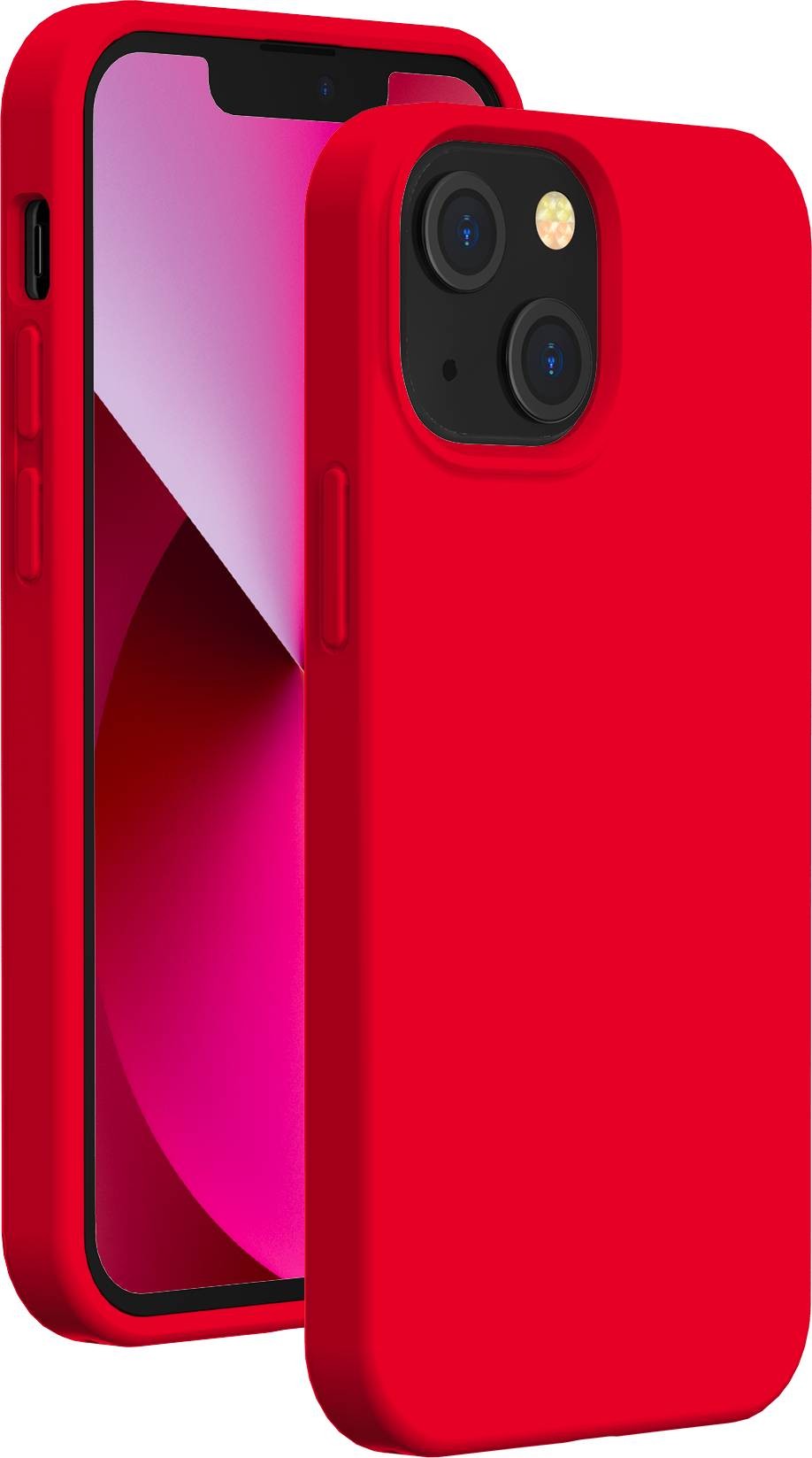 BIGBEN Coque iPhone 13 silicone rouge  COVSOFTIP1361R