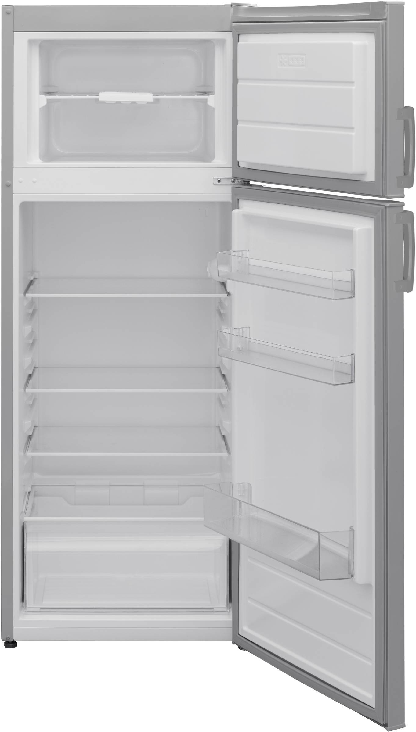 Réfrigérateur congélateur haut TELEFUNKEN , Froid Statique, 213L, Gris - R2D213FPS