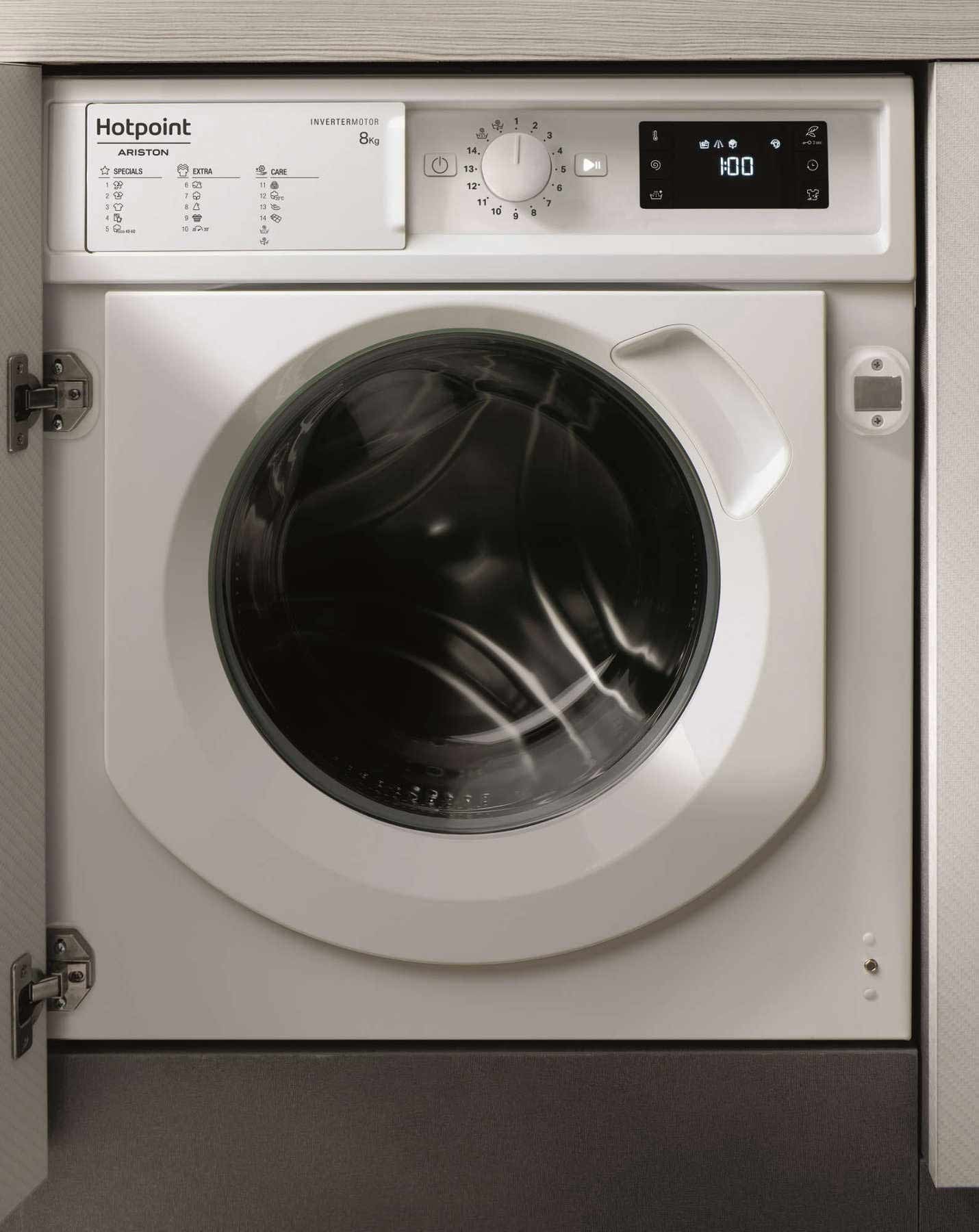 HOTPOINT ARISTON Lave linge encastrable 16 programmes 1400 trs/mn 8kg BIWMHG81484EU HOTPOINT ARISTON Lave linge encastrable 16 programmes 1400 trs/mn 8kg BIWMHG81484EU