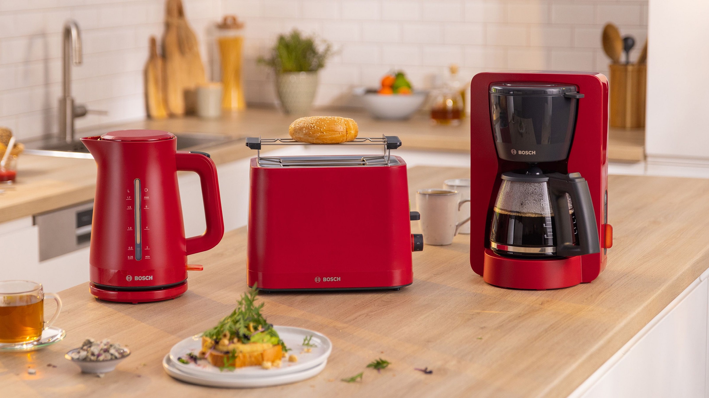 Cafetière BOSCH AromaPlus Rouge - TKA3M134