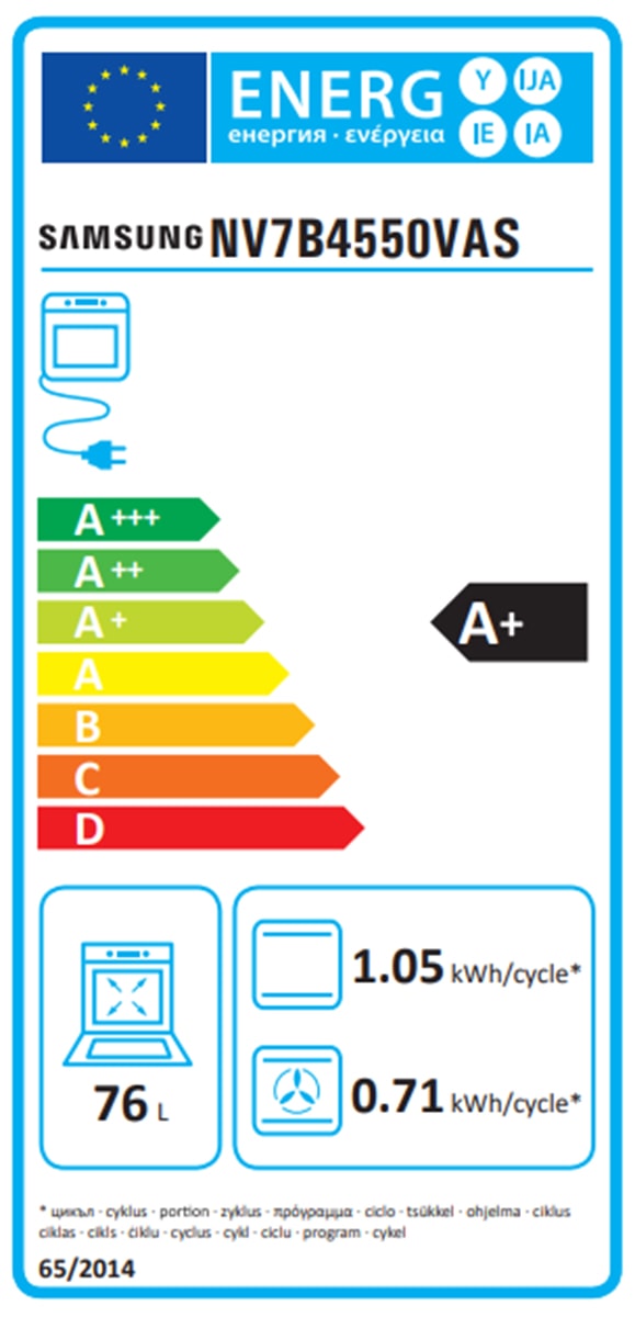 Four encastrable pyrolyse SAMSUNG Dual Cook Flex 76L Noir - NV7B4550VAS Four encastrable pyrolyse SAMSUNG Dual Cook Flex 76L Noir - NV7B4550VAS