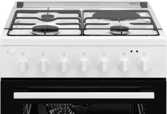 Cuisiniere mixte ELECTROLUX Gaz/électrique Multifonction 400 Blanc - LKM624088W
