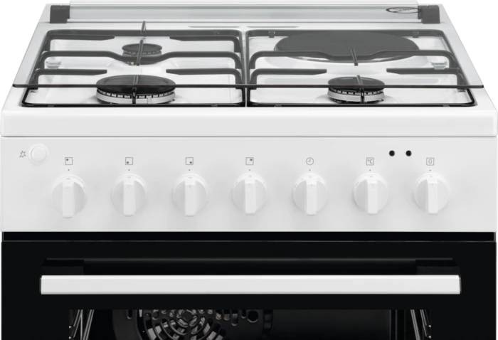 ELECTROLUX Cuisiniere mixte Gaz/électrique Multifonction 400 Blanc - LKM624088W