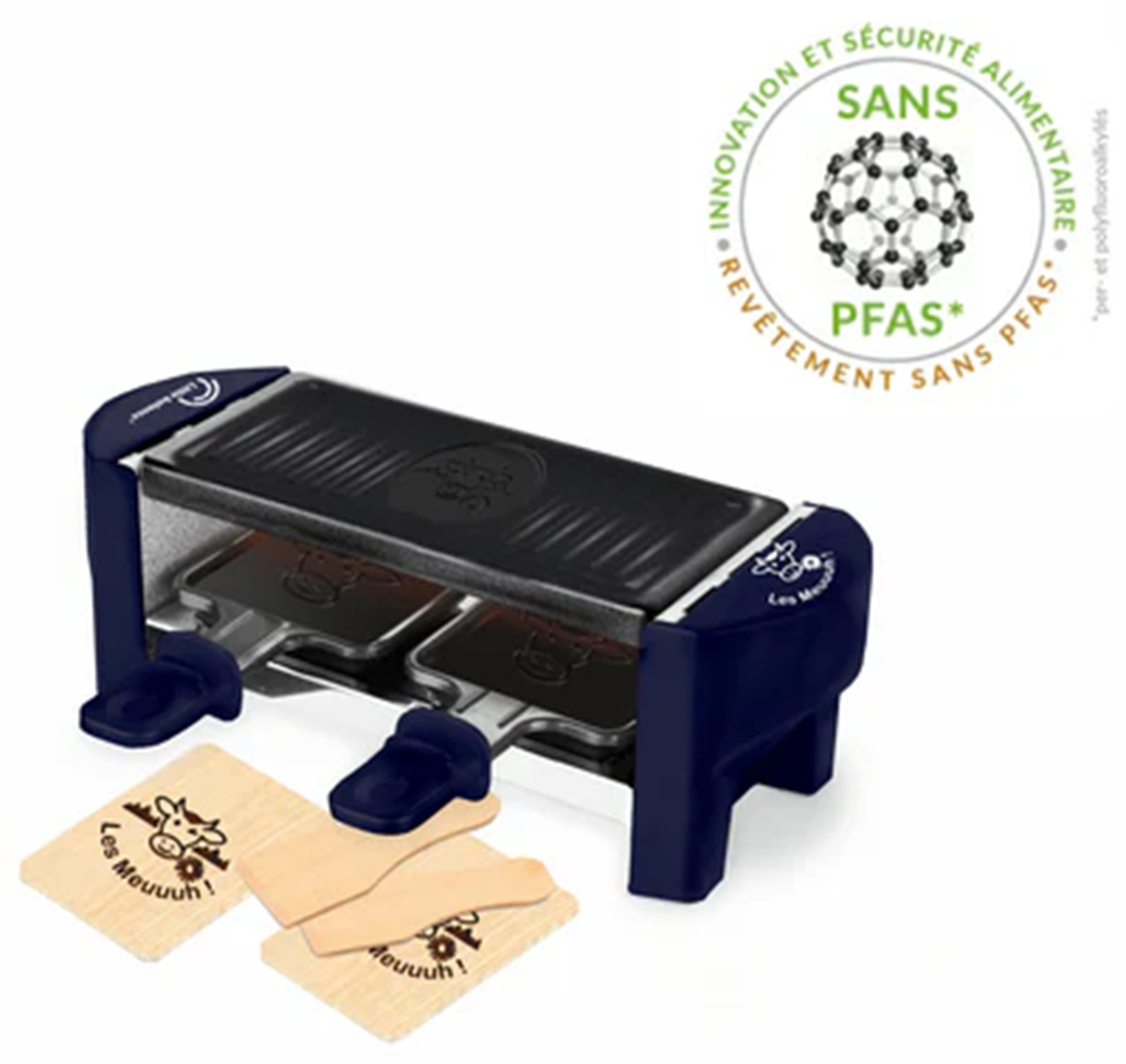 Raclette Multifonction LITTLE BALANCE 2 personnes 320W Bleu 8616