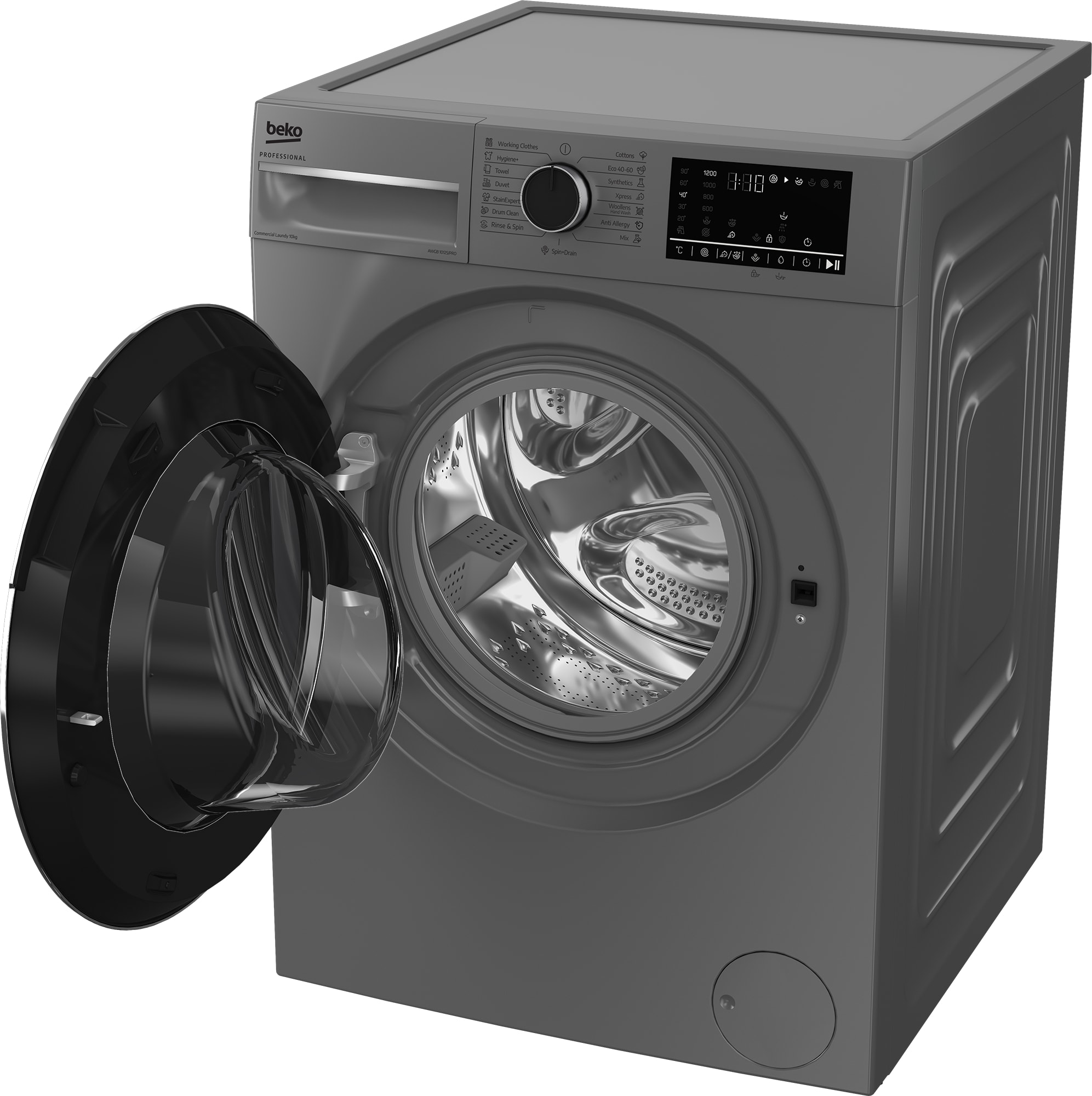 Lave linge Frontal BEKO PROFESSIONAL 10kg 1200trs/min Gris - AWGB1012S/PRO