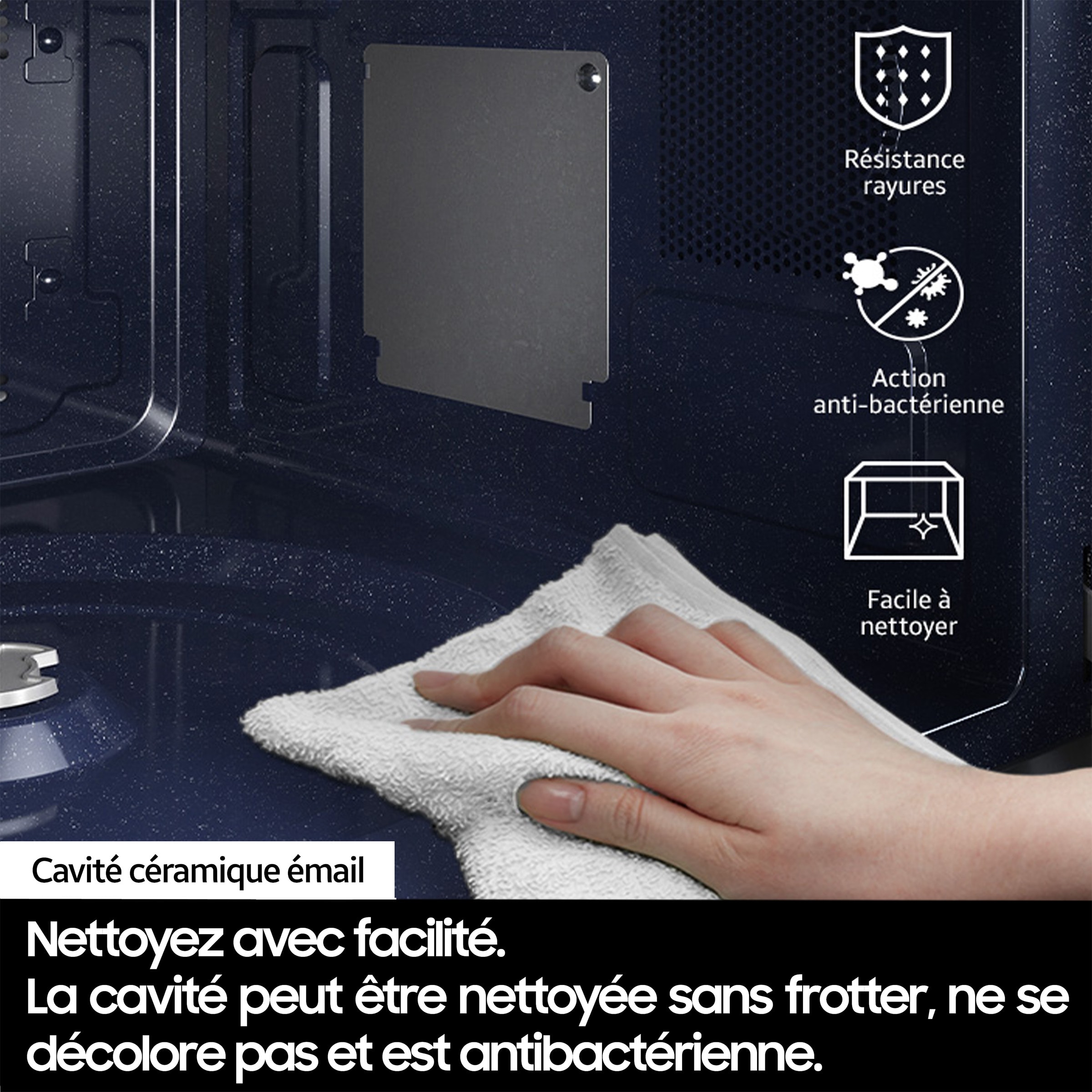 Micro ondes Combiné SAMSUNG 2100W 32L Blanc - MC32DB7746KE
