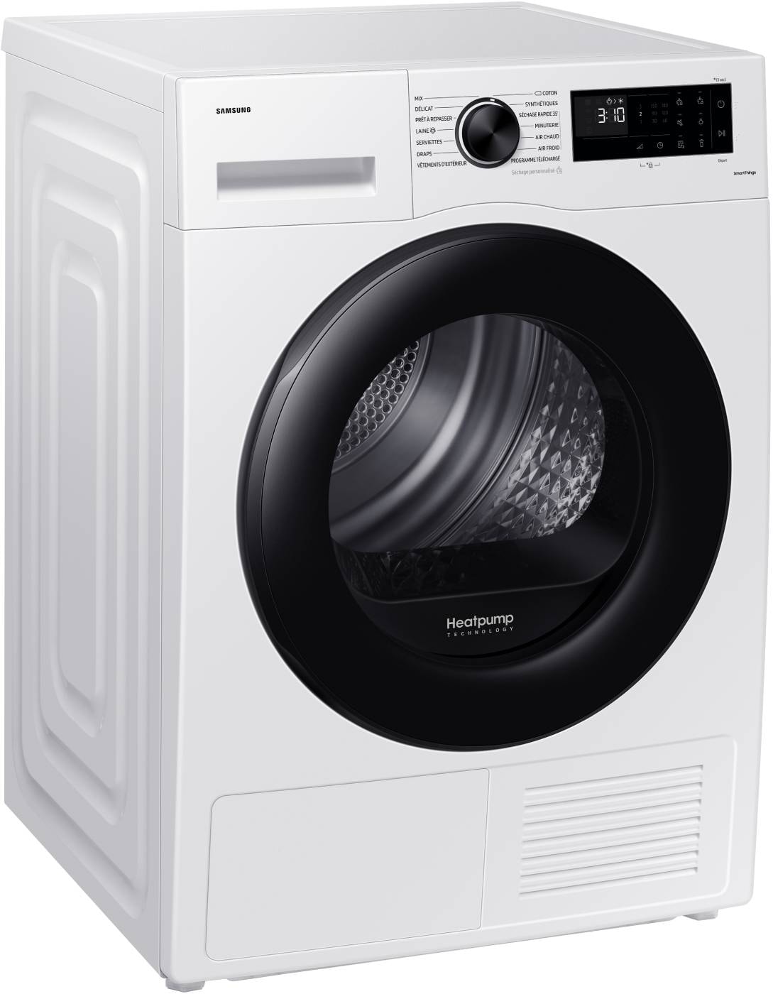 Sèche-linge pompe à chaleur SAMSUNG Moteur Digital Inverter, 8Kg, Blanc - DV80CGC0B0AE