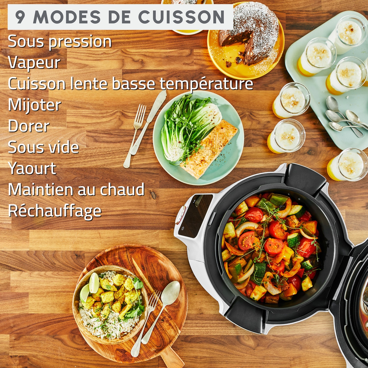 Multicuiseur MOULINEX 6L 1600W Blanc - CE952110