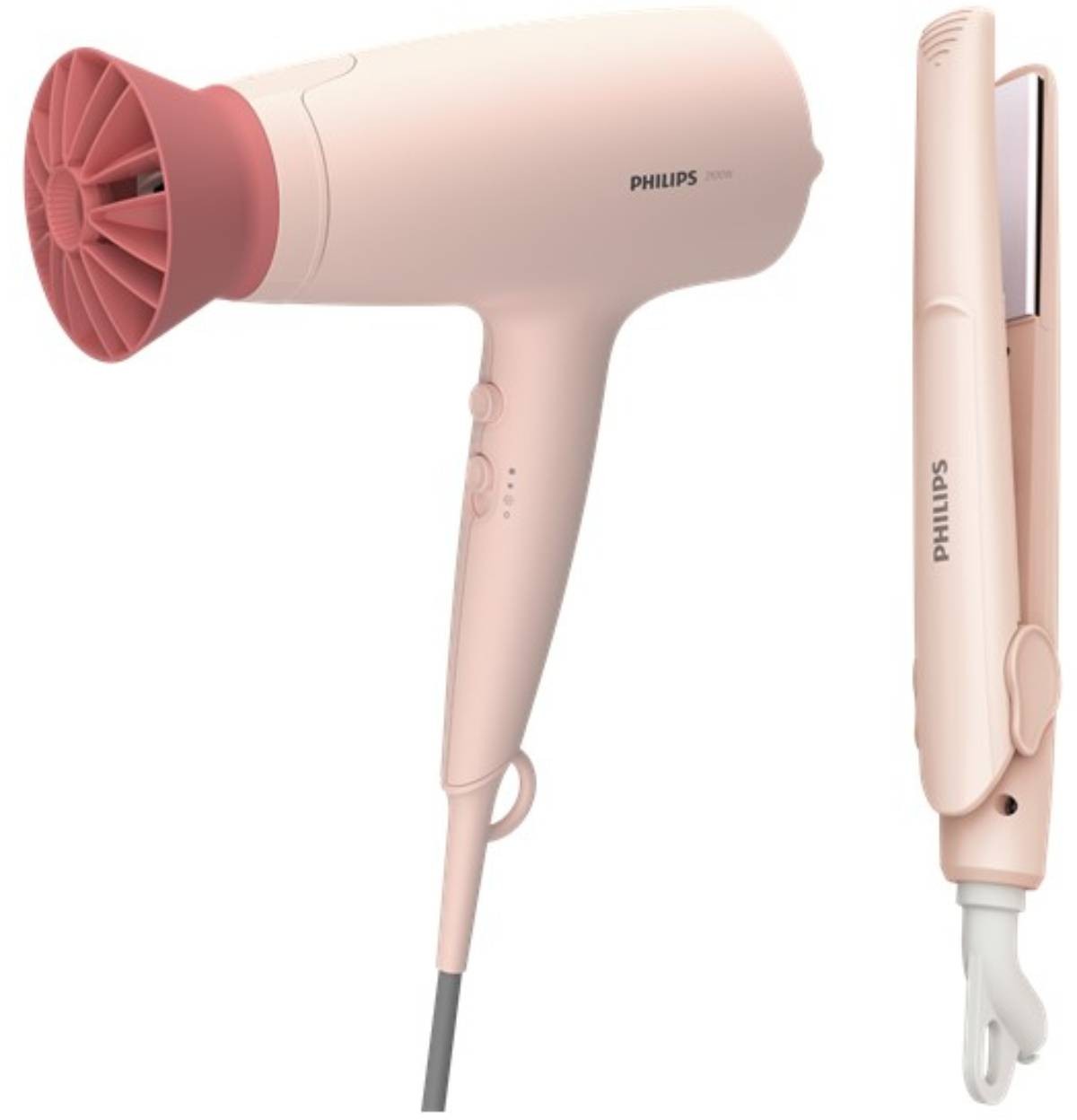 PHILIPS Sèche-cheveux lisseur 3000 series Kit de coiffure Rose - BHP39800