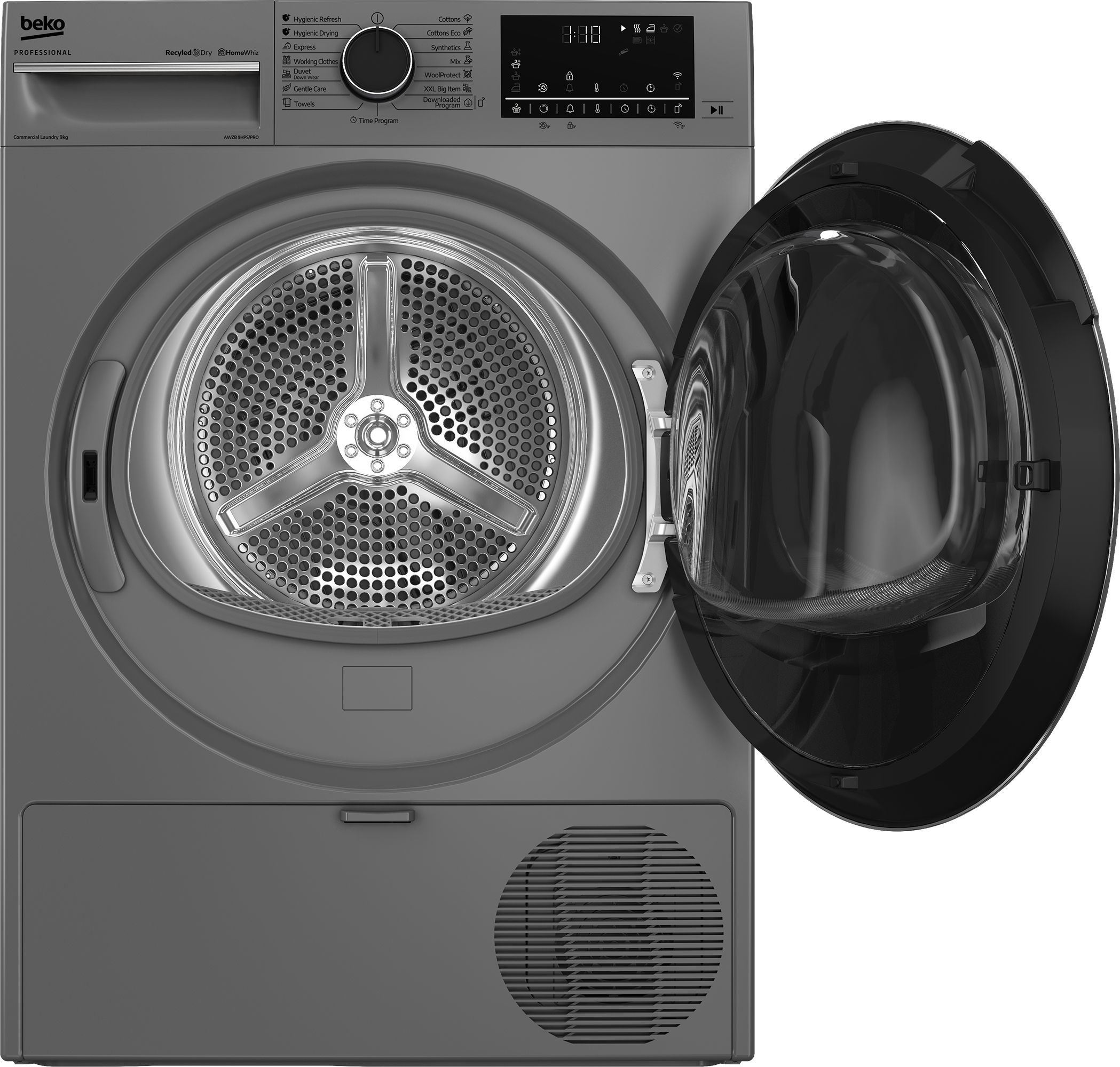 Sèche linge semi pro BEKO PROFESSIONAL 9kg Pompe à chaleur Connecté Gris - AWZB9HPS/PRO